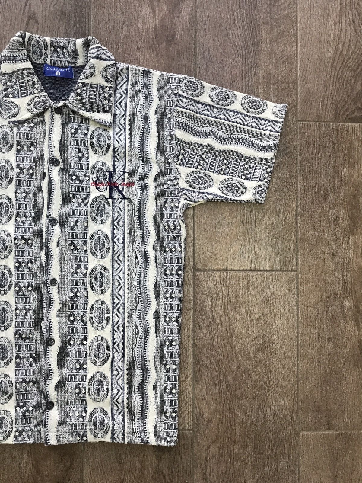 Japanese Brand Vintage Calvin Klein Style Waffle LS Shirt Button Up Size US M / EU 48-50 / 2 - 2 Thumbnail