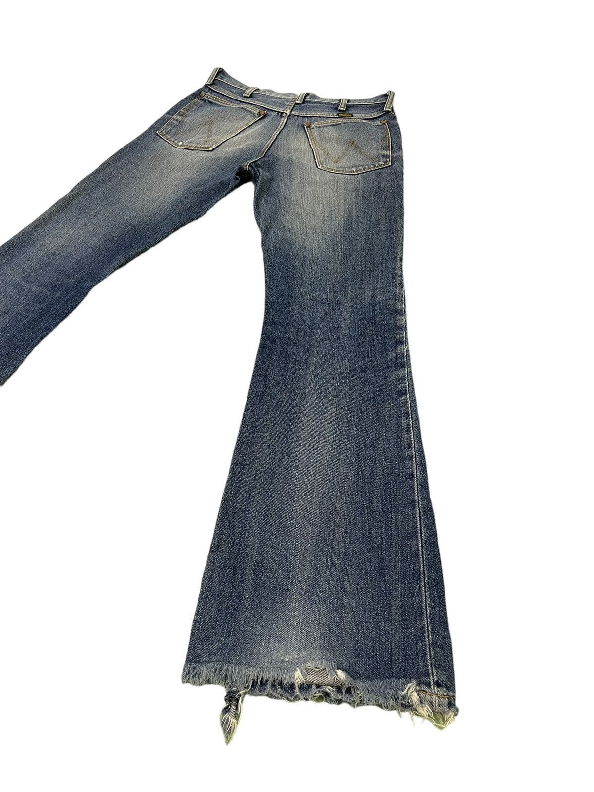 Japanese Brand Flare Jeans Vtg Wrangler Japan Distress Bell Bottom 6🟦0 Size US 30 / EU 46 - 12 Thumbnail