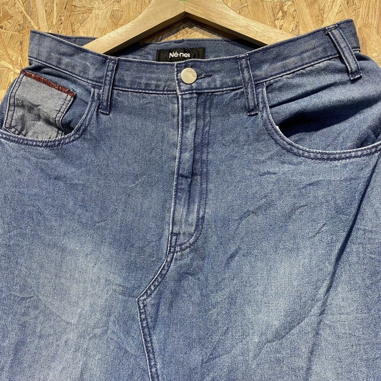 Issey Miyake Issey Miyake Ne-net Baggy Drop Crotch Denim Pants 30 Size US 30 / EU 46 - 8 Thumbnail