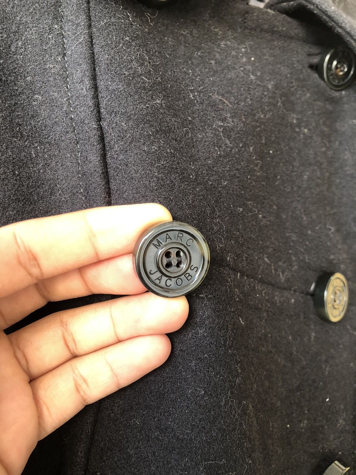 Marc Jacobs Marc by Marc Jacobs Double Breasted Wool Peacoat Size US M / EU 48-50 / 2 - 11 Thumbnail