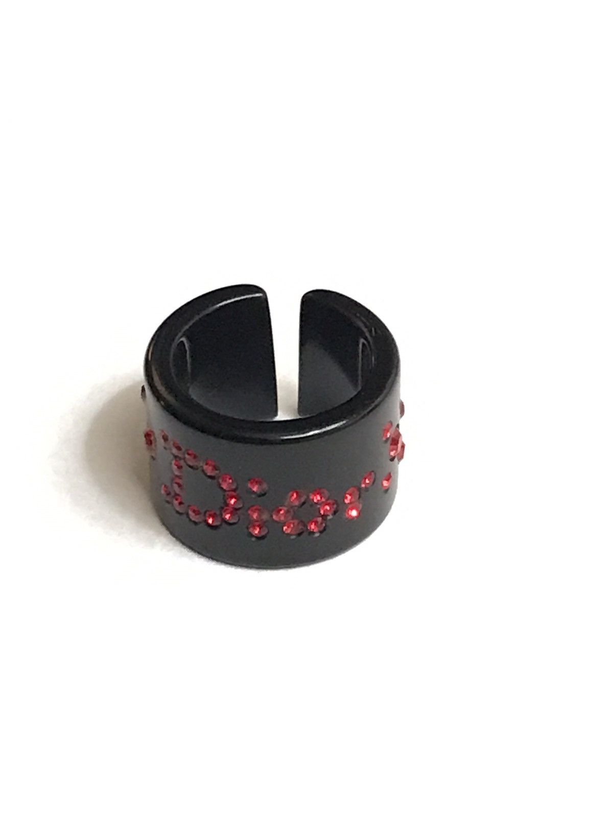 image of Dior Spell-Out Ring in Black, Women's