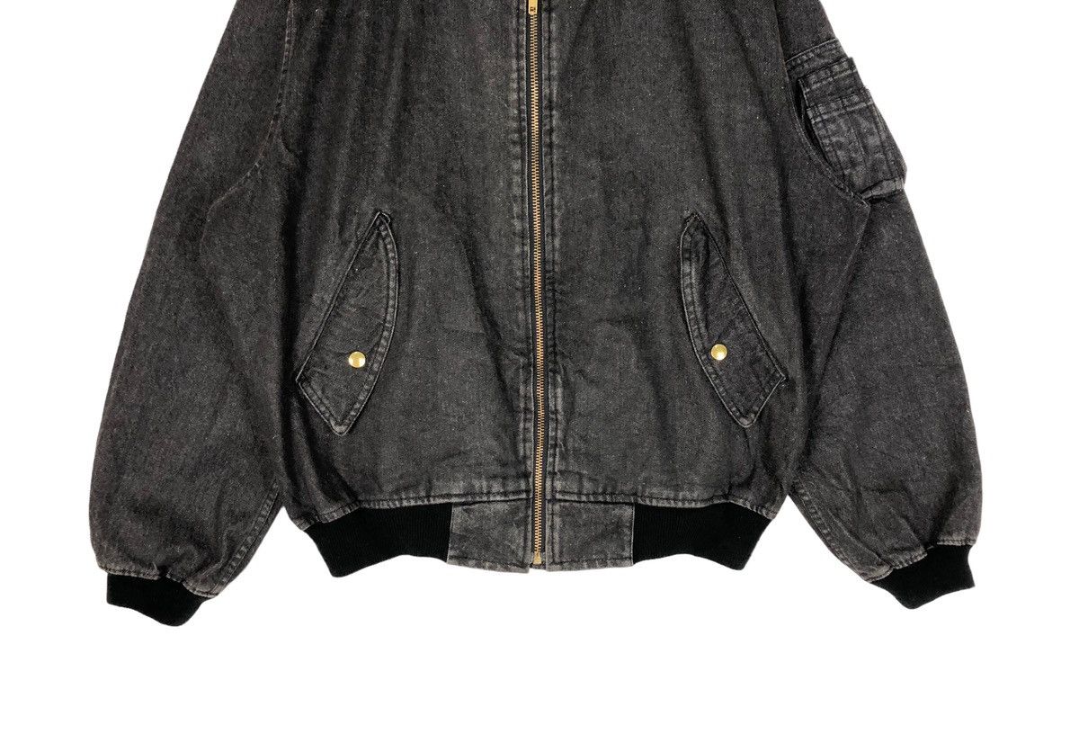 Japanese Brand Type J-7 US Air Force MA-1 Denim Jacket Size US M / EU 48-50 / 2 - 9 Thumbnail