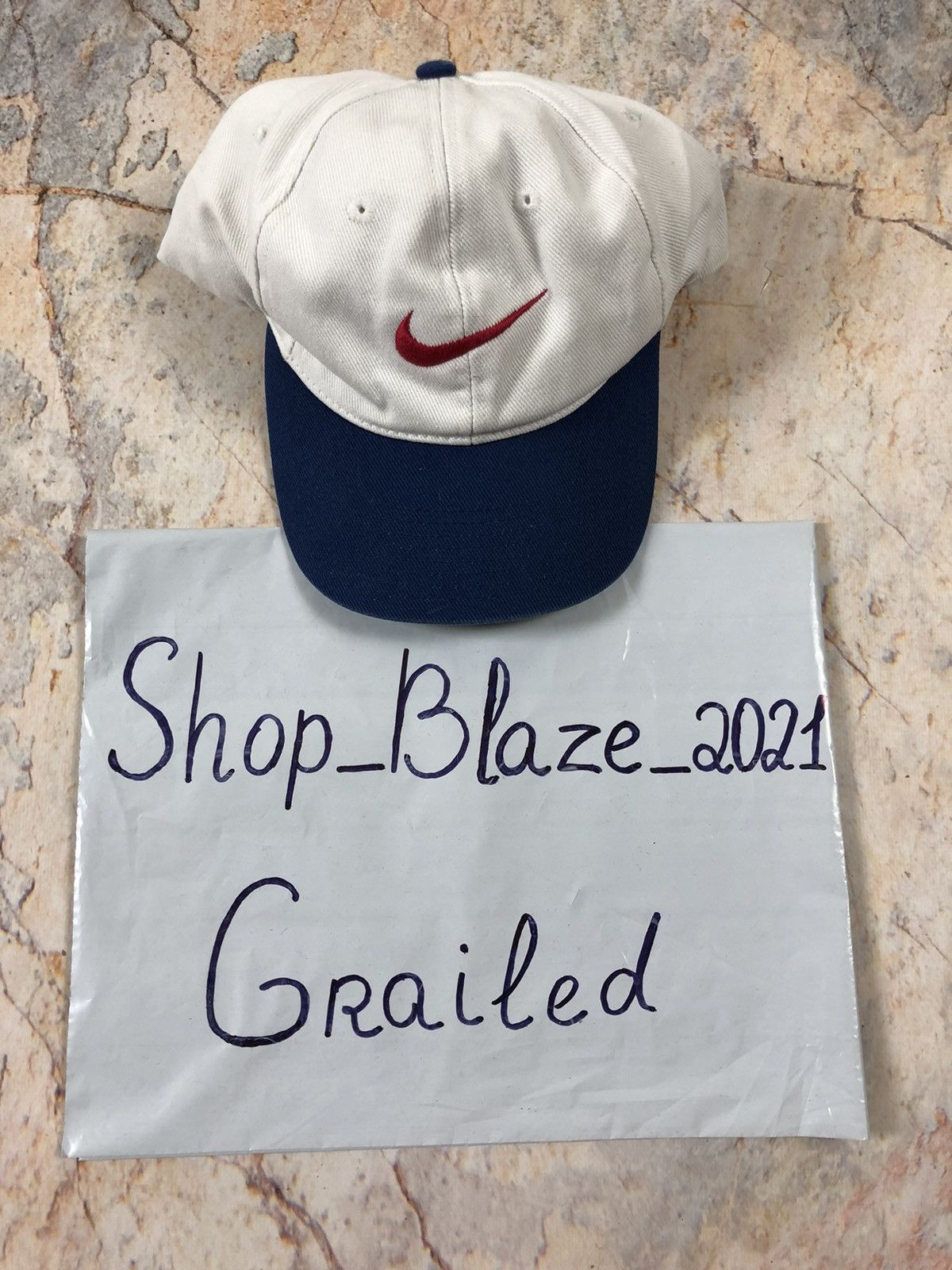 Nike × Vintage Nike vintage cap big logo Size ONE SIZE - 2 Thumbnail