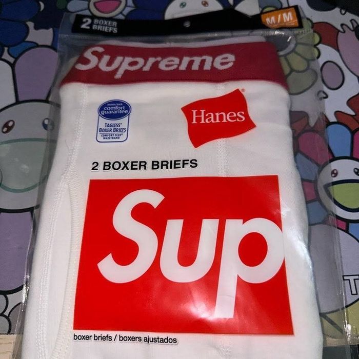 Supreme x Hanes Bandana Boxer Briefs (2 Pack) 'Red' | Men's Size M