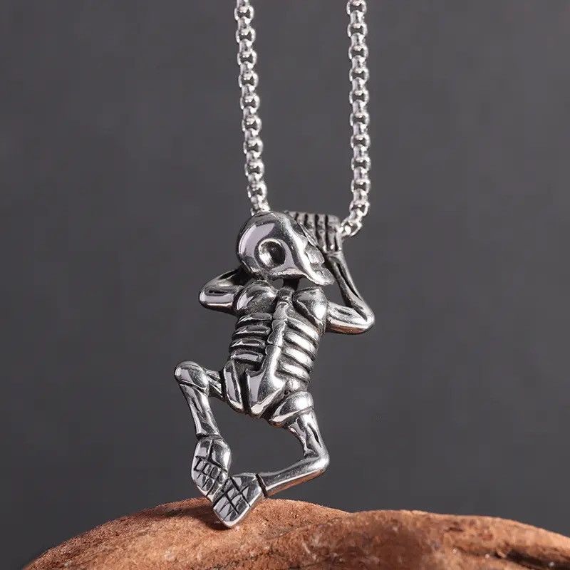 Jewelry Zombie Baby Skull Pendant Necklaces Size ONE SIZE - 2 Thumbnail