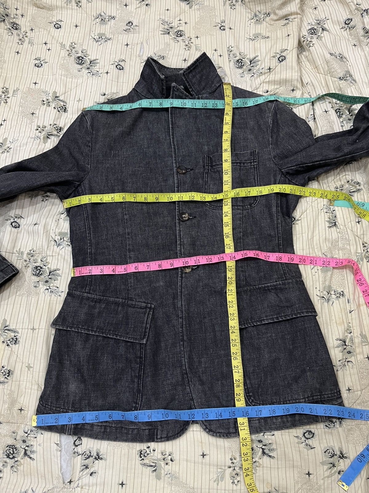 Giorgio Armani (Vvvv)🔥🔥🔥ARCHIVE GIORGIO ARMANI BORGO21 DENIM JACKET Size US M / EU 48-50 / 2 - 14 Thumbnail