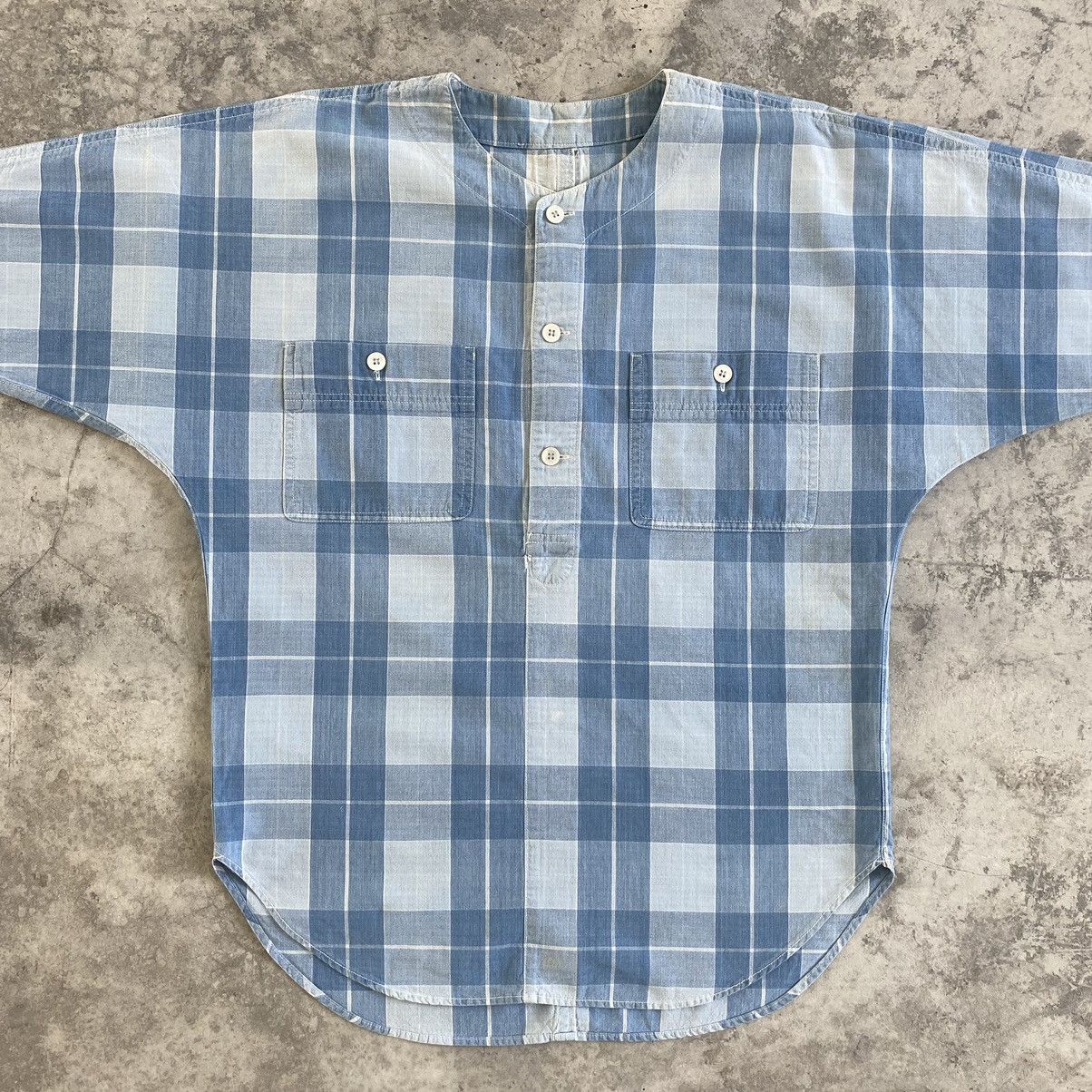 Hai Sporting Gear VTG Hai Sporting Miyake Studio Checker Half Button Shirt Size US M / EU 48-50 / 2 - 5 Thumbnail