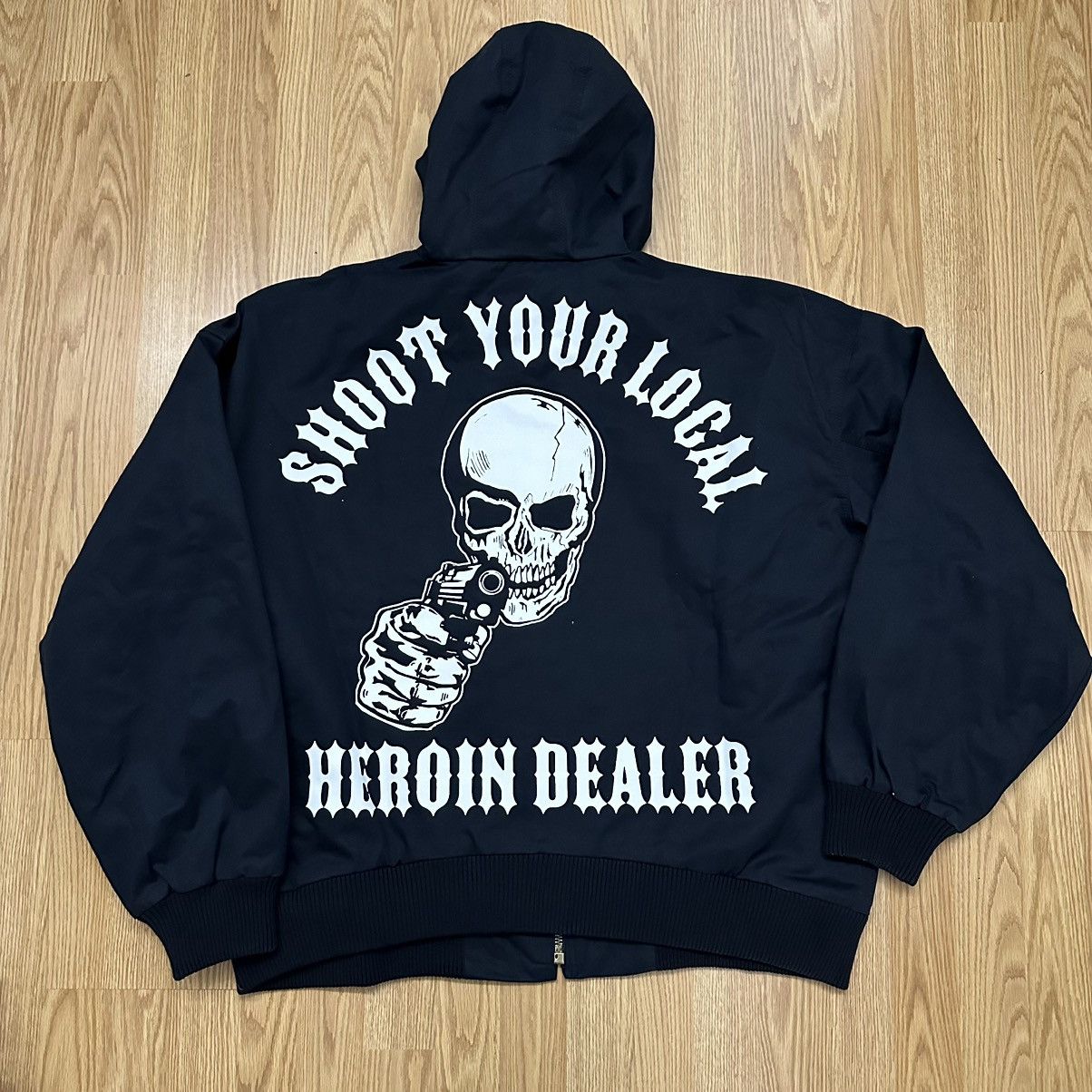 Warren Lotas Warren Lotas “Shoot Your Local Heroin Dealer” Jacket [RARE] Size US L / EU 52-54 / 3 - 4 Thumbnail