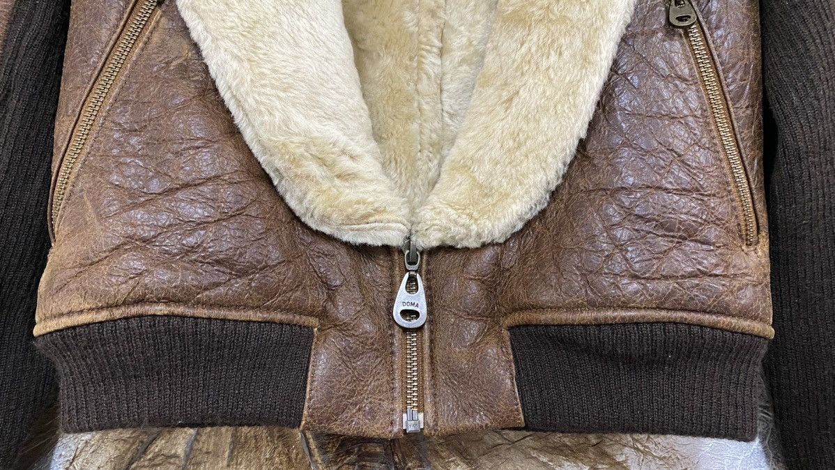Vintage Doma Sheepskin Shearling Cropped Jacket Size S / US 4 / IT 40 - 4 Thumbnail