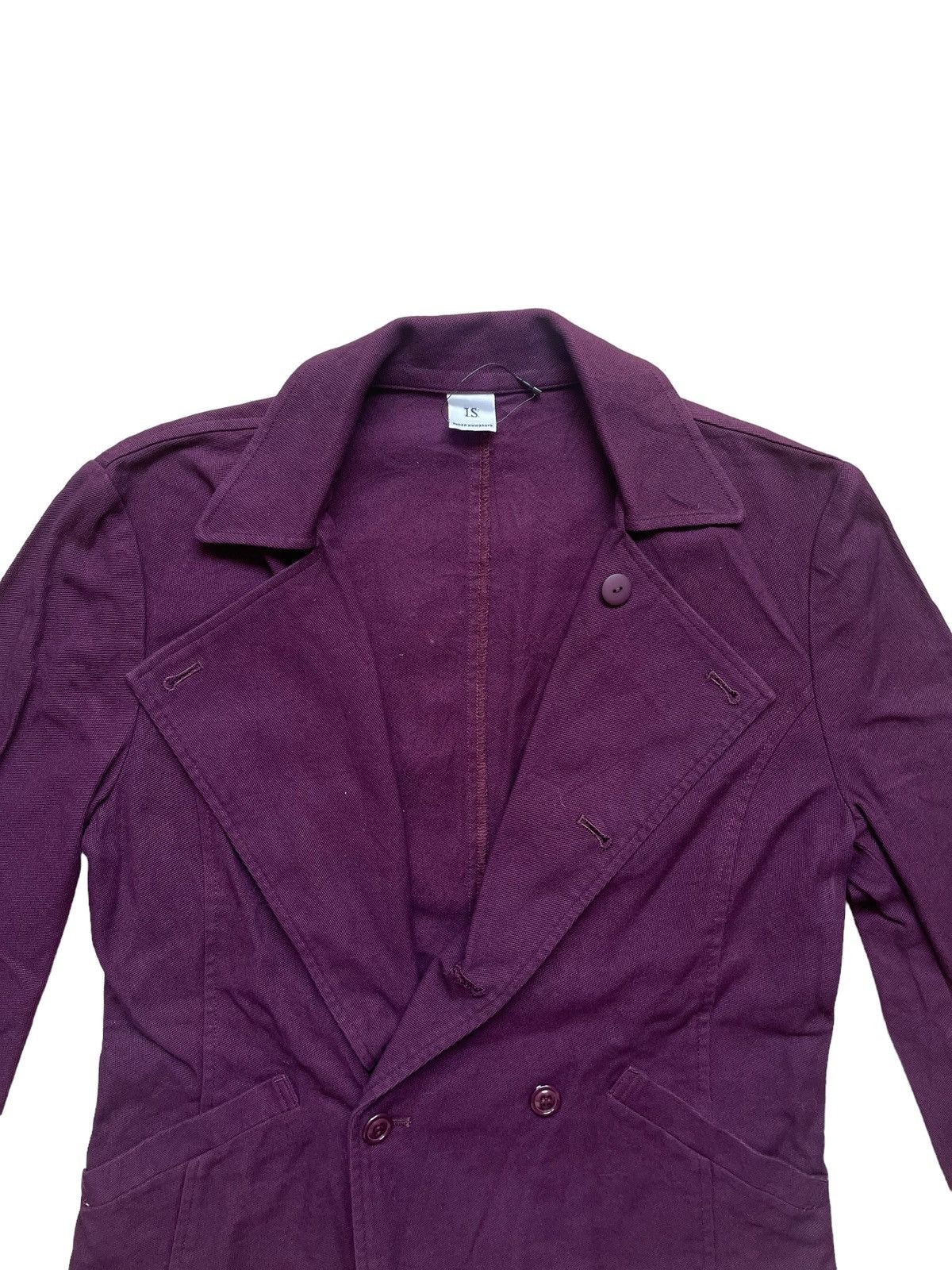 Issey Miyake Issey Miyake By Sunao Kuwahara Purple Blazers Size 38S - 3 Thumbnail