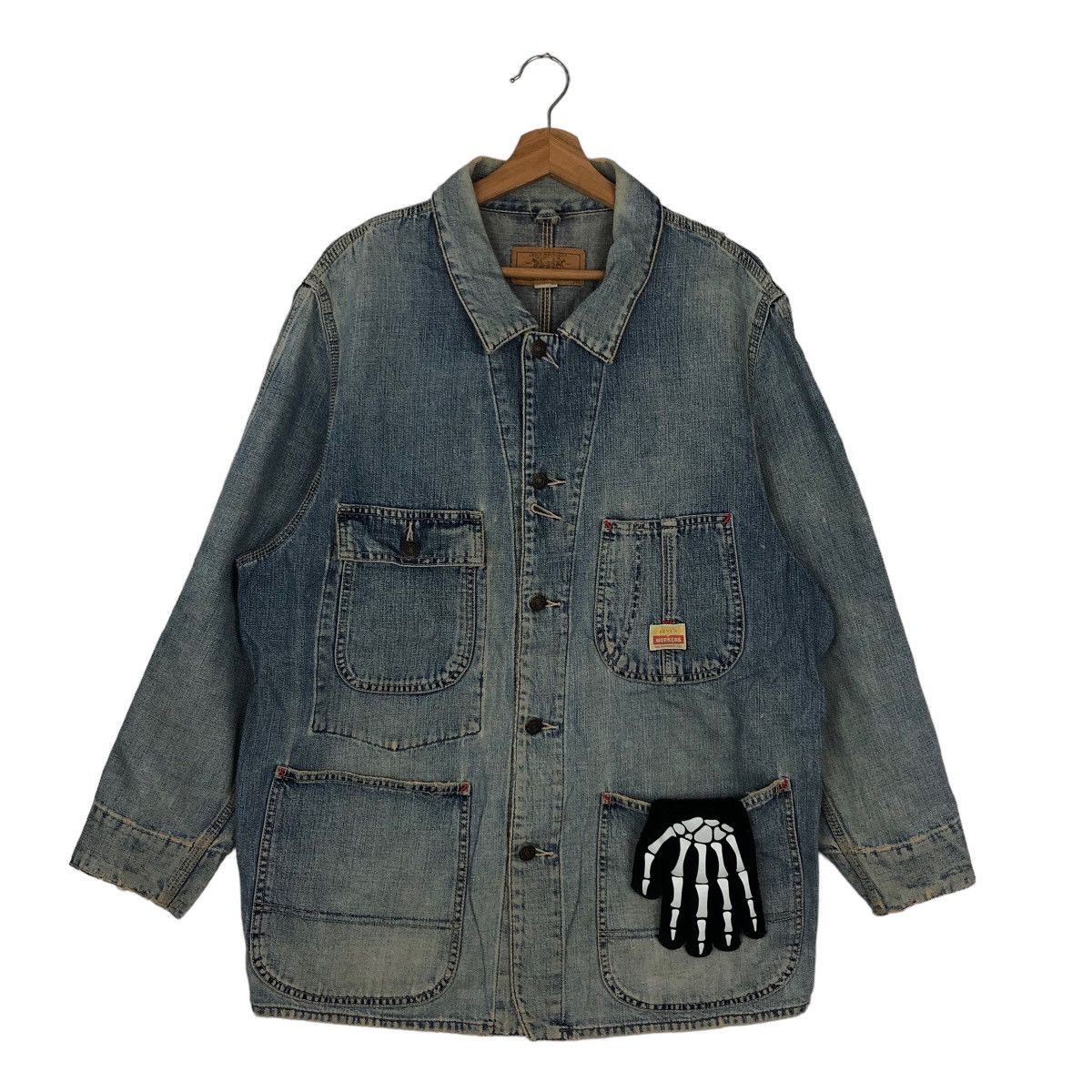 Levi's VINTAGE HIKORY CHORE DENIM WORKER JACKET LEVI’S Size US M / EU 48-50 / 2 - 1 Thumbnail