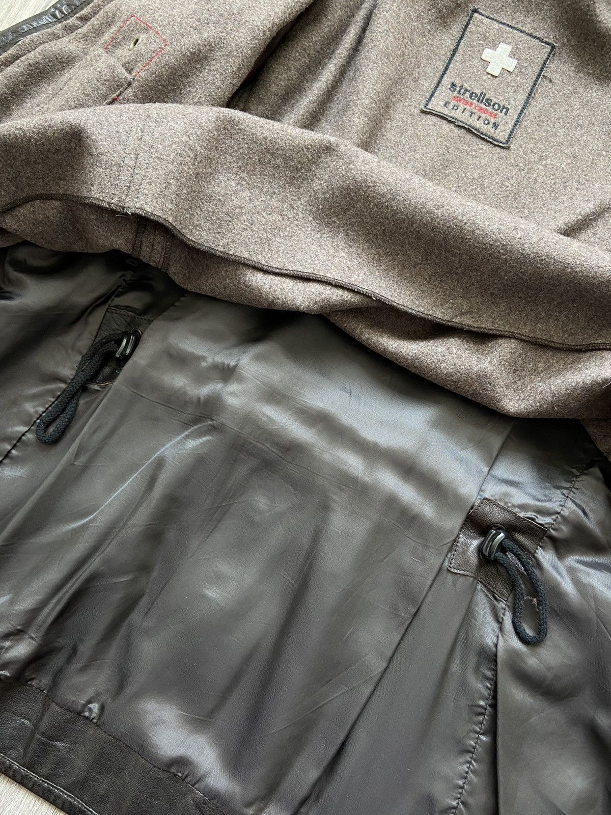 Strellson Strellson Swiss Cross Edition Leather Jacket Casual Parka Size US L / EU 52-54 / 3 - 11 Thumbnail