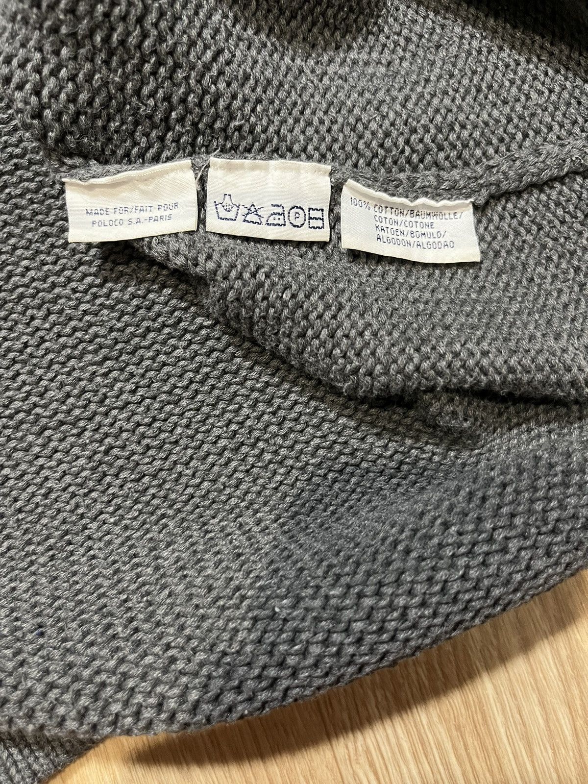 Polo Ralph Lauren Vintage 90s Polo Ralph Lauren Big P Logo Knitted Kanye Style Size US XL / EU 56 / 4 - 6 Thumbnail