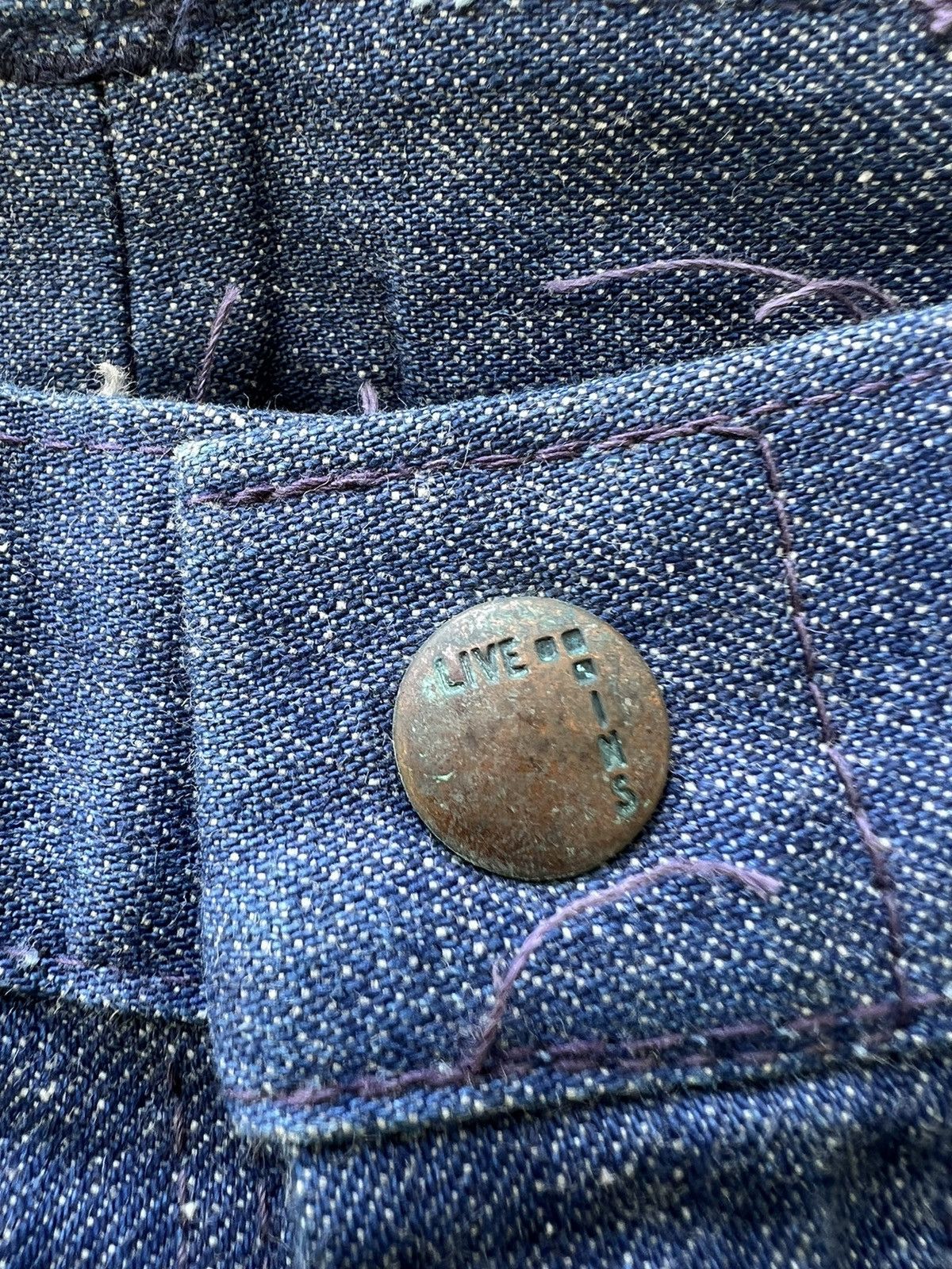 Vintage Vintage Flare 70s LIVE INS Made in Usa Denim Bootcut Jeans Size US 27 - 7 Thumbnail