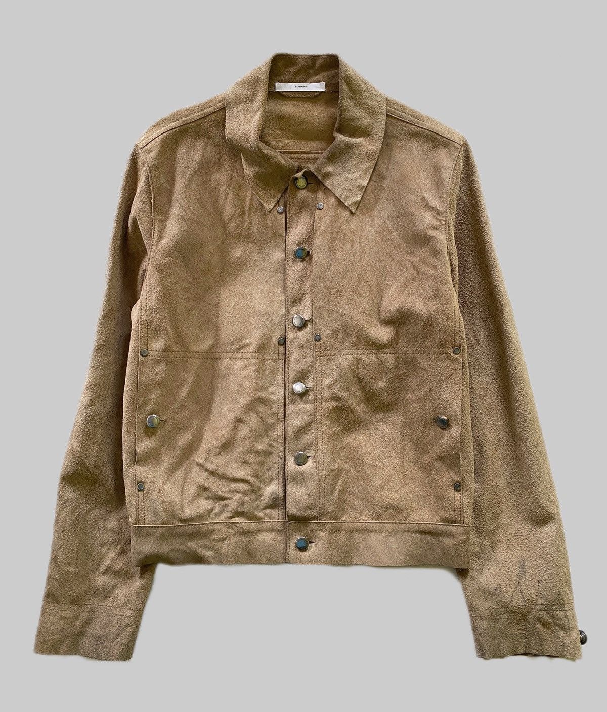 Yves Saint Laurent Insane Detailed YSL RiveGauche Suede Leather Jacket Size US M / EU 48-50 / 2 - 1 Thumbnail
