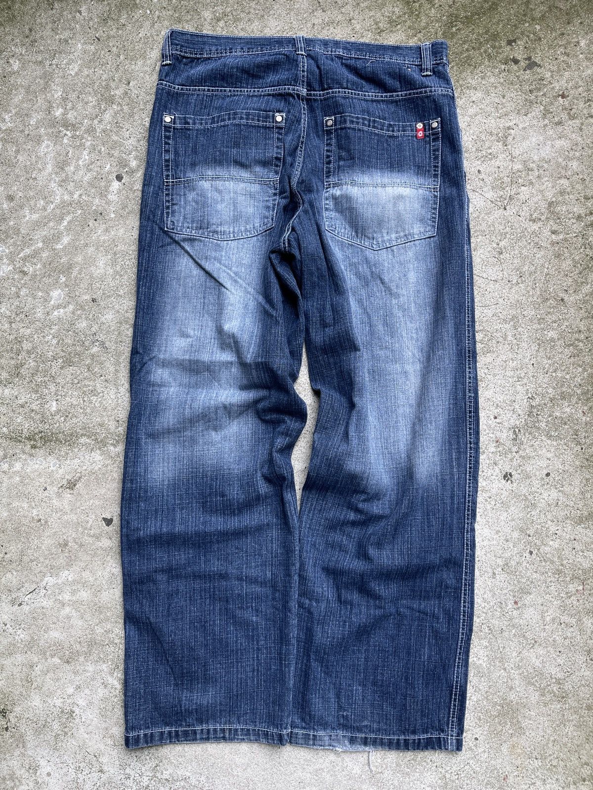 Vintage VINTAGE Y2K BAGGY FADED SOUTHPOLE DENIM JEANS WIDE LEG CRAZY ...