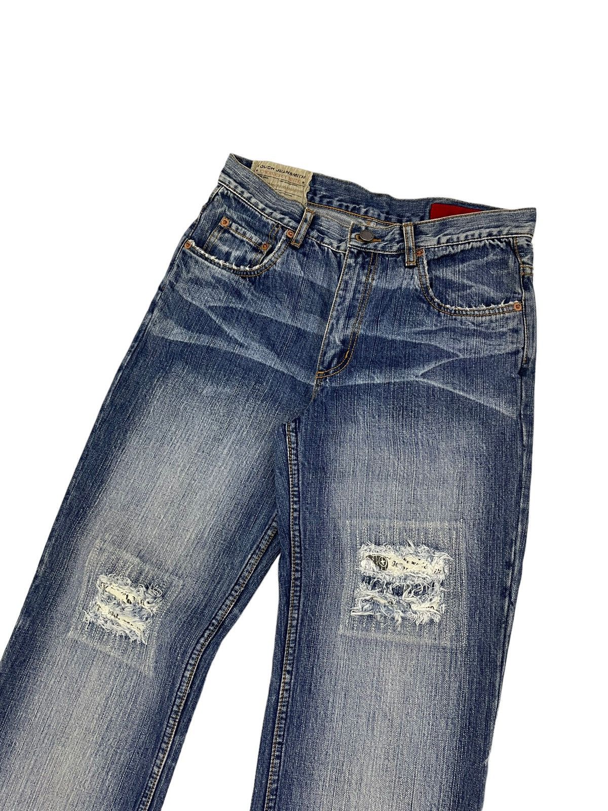 Japanese Brand × PPFM Vintage ToughJeansSmith Distressed Jeans Kapital Style Size US 30 / EU 46 - 1 Thumbnail