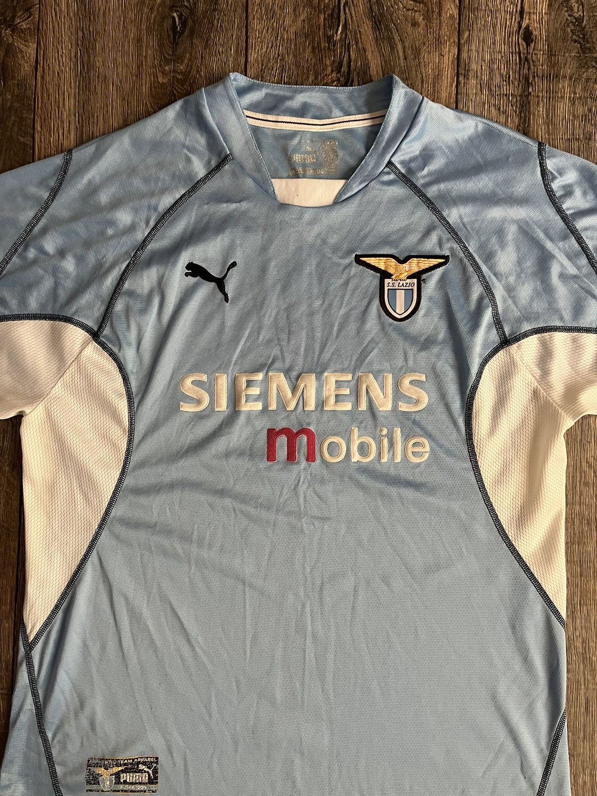 Puma VINTAGE PUMA LAZIO 2001-2002 HOME FOOTBALL JERSEY ITALY Size US M / EU 48-50 / 2 - 2 Thumbnail