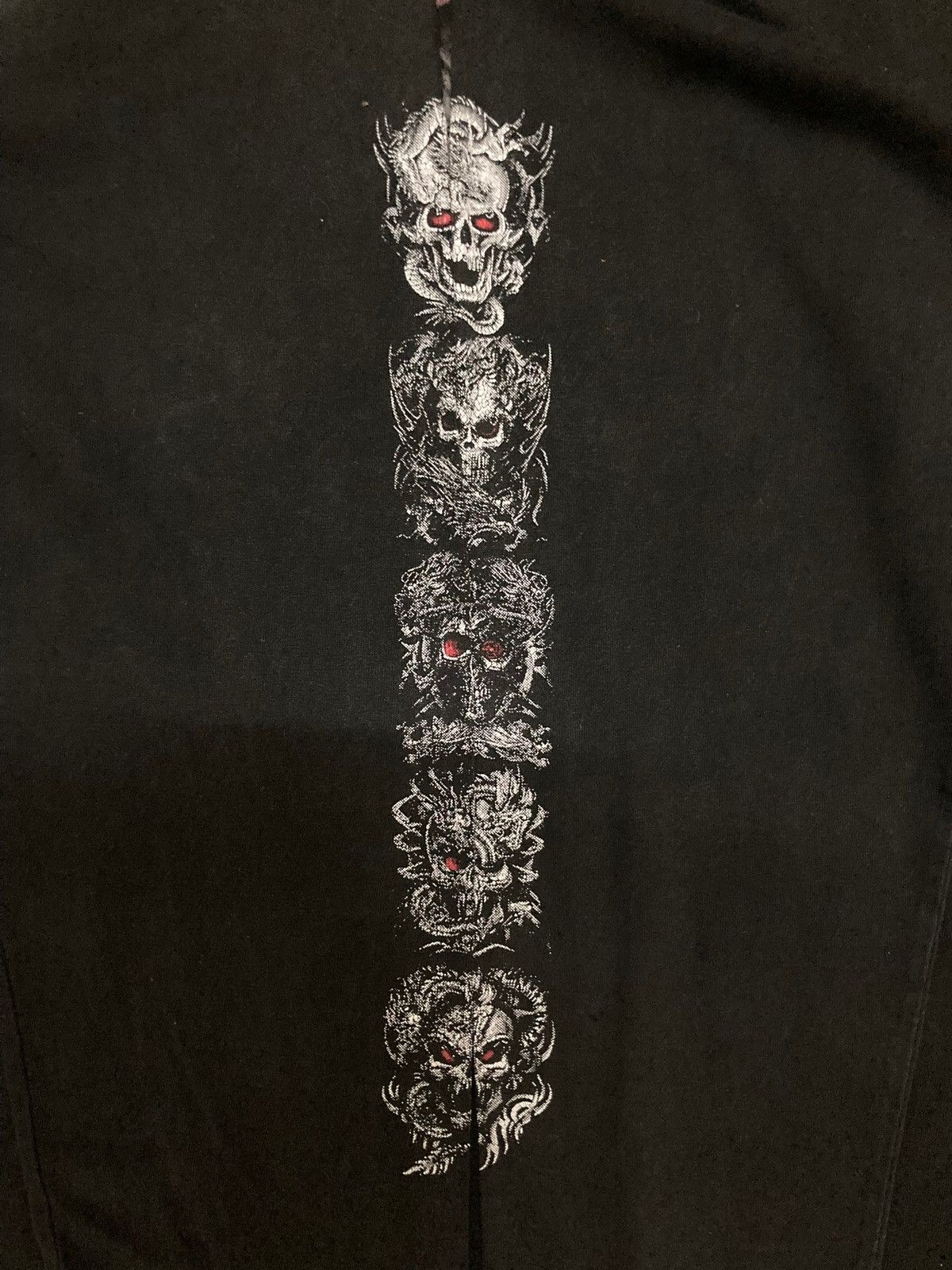 Seditionaries × Vintage Vintage Skull Head & Dragon Long Sleeve Tshirt Size US L / EU 52-54 / 3 - 13 Thumbnail