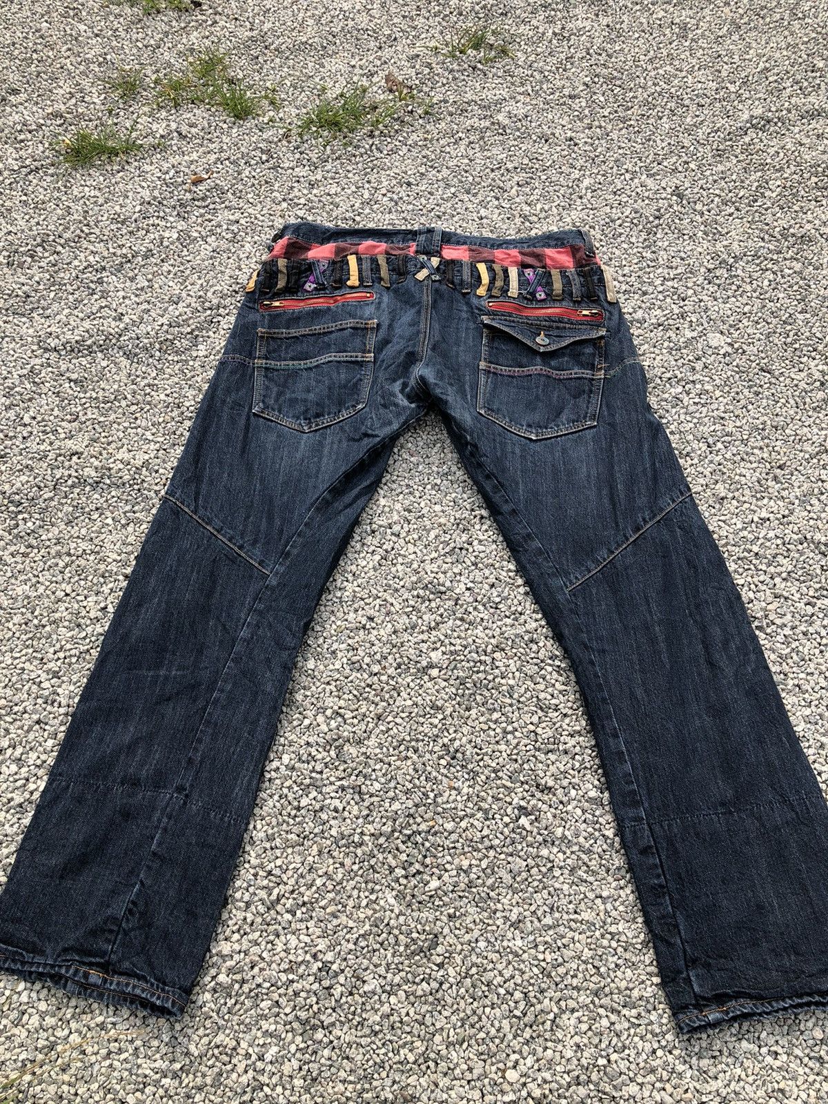 Hysteric Glamour × Japanese Brand SORRIDERE DOUBLE WAIST PRINTED LINING JEAN Size US 38 / EU 54 - 6 Thumbnail