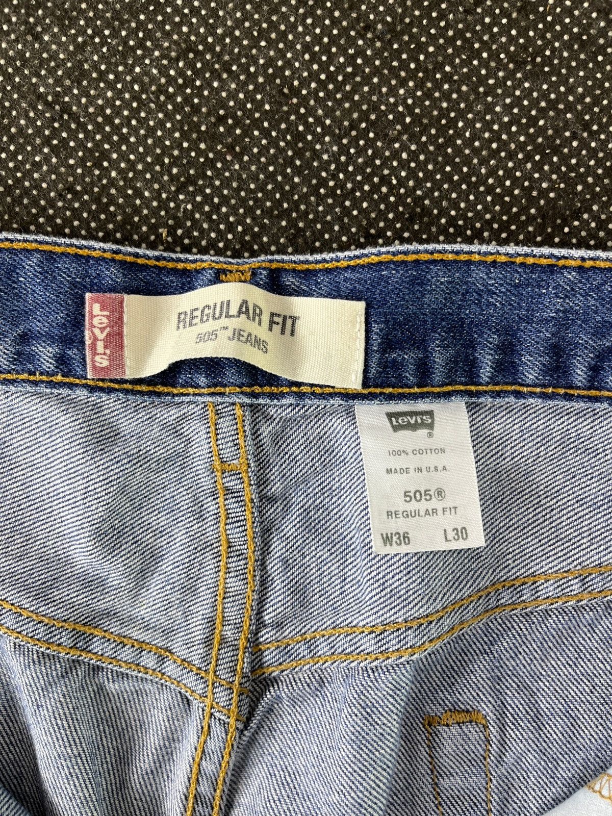 Levi's Vintage Levis 505 Stone Wash Jeans 35 x 30 - J330 Size US 35 - 6 Thumbnail