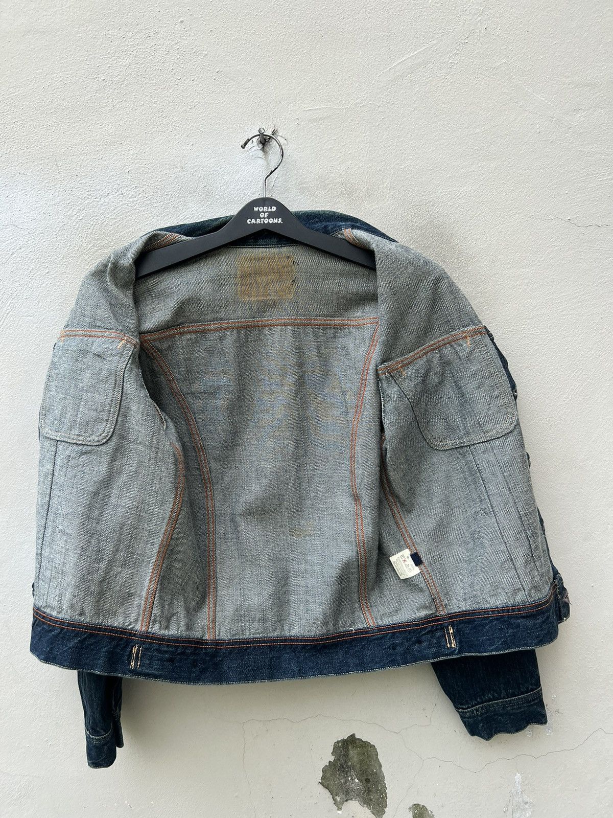 45rpm Vintage 45rpm Japan Denim Trucker Jacket Size US M / EU 48-50 / 2 - 19 Thumbnail