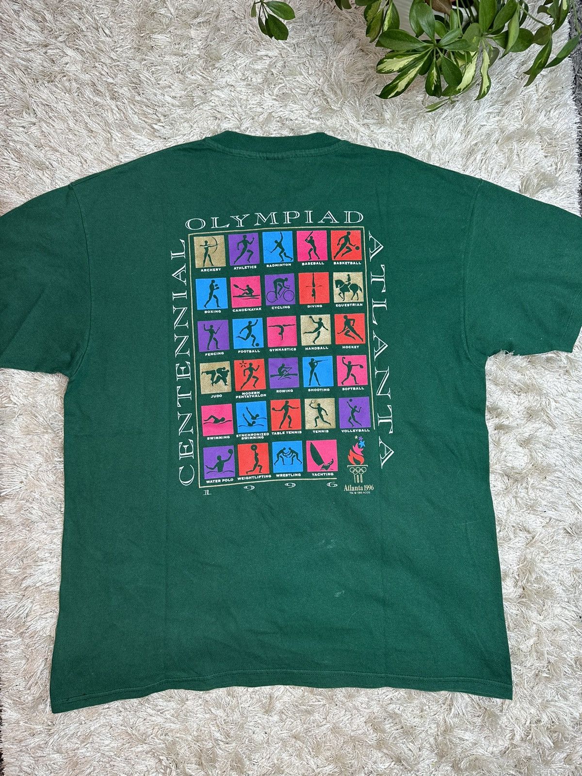 USA Olympics 1992 Hanes Games Olympiad Atlanta 1996 Vintage Made in USA Size US XL / EU 56 / 4 - 1 Thumbnail