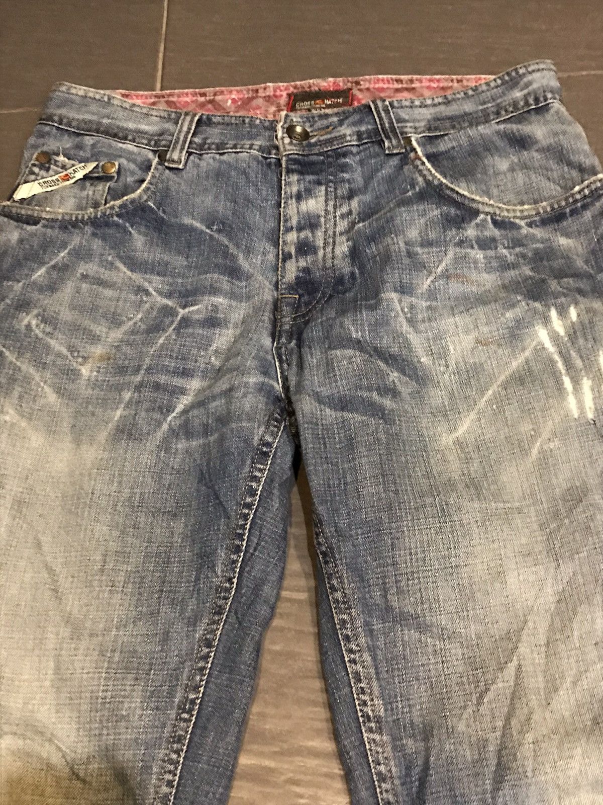 Japanese Brand × Tornado Mart Flare jeans distressed cross hatch boot cut Size US 32 / EU 48 - 4 Thumbnail