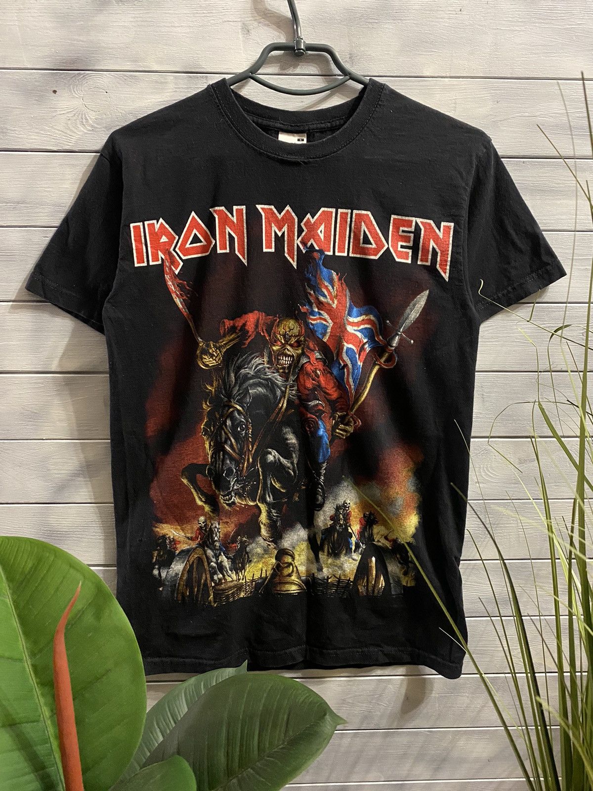 Band Tees T-Shirt Iron Maiden 2012 Tour England 2013 Rock Y2K Size US S / EU 44-46 / 1 - 1 Thumbnail