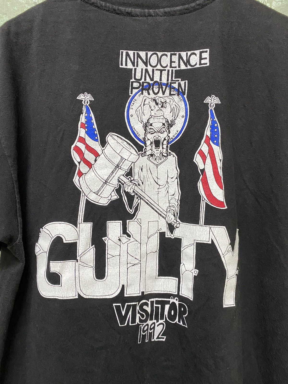 Band Tees × Vintage Rare vintage Visitor Trash Metal Band Shirt Size US L / EU 52-54 / 3 - 5 Thumbnail