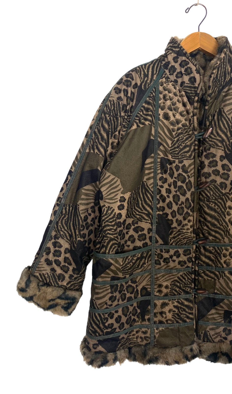 Japanese Brand Rare‼️ Vintage You Jun Faux Fur Jacket Size XL / US 12-14 / IT 48-50 - 3 Thumbnail