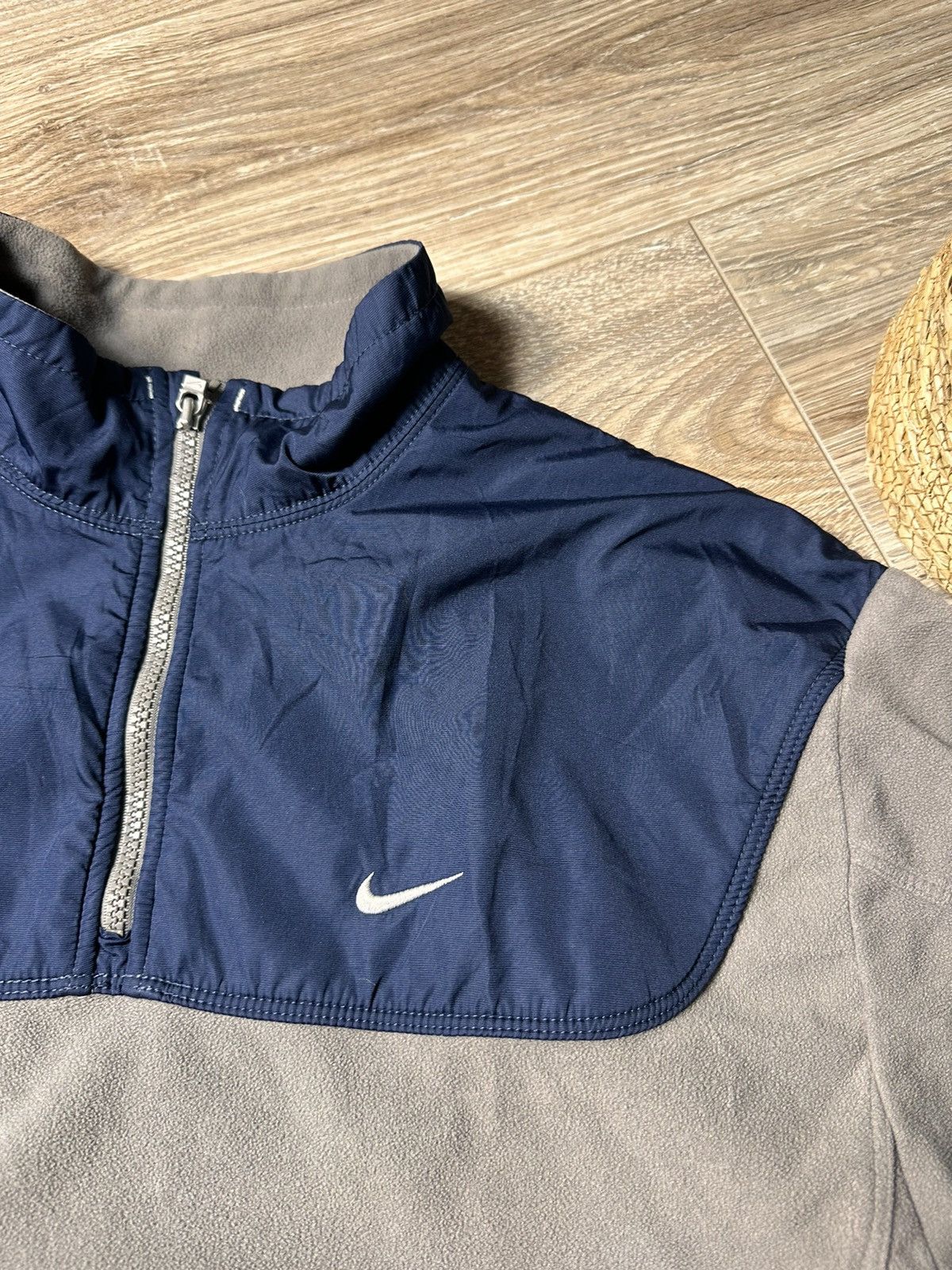 Nike × Vintage NIKE VINTAGE Y2K FLEECE ZIP 1/3 NEYLON DRILL Size US L / EU 52-54 / 3 - 3 Thumbnail