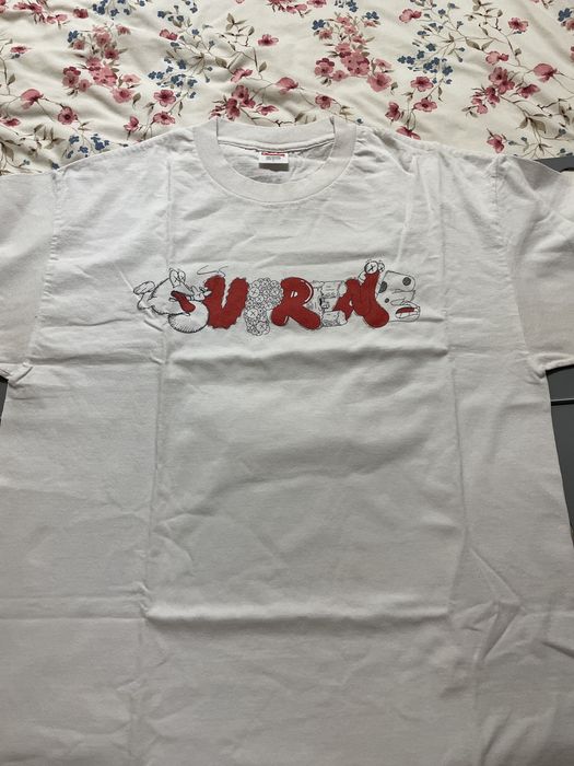 Supreme Supreme x Kaws x originalfake box logo vintage tee | Grailed