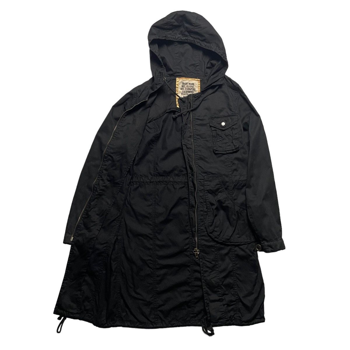 If Six Was Nine VON DUTCH MULTIPOCKET PUNK GOTHIC PARKA JACKET Size US M / EU 48-50 / 2 - 3 Thumbnail