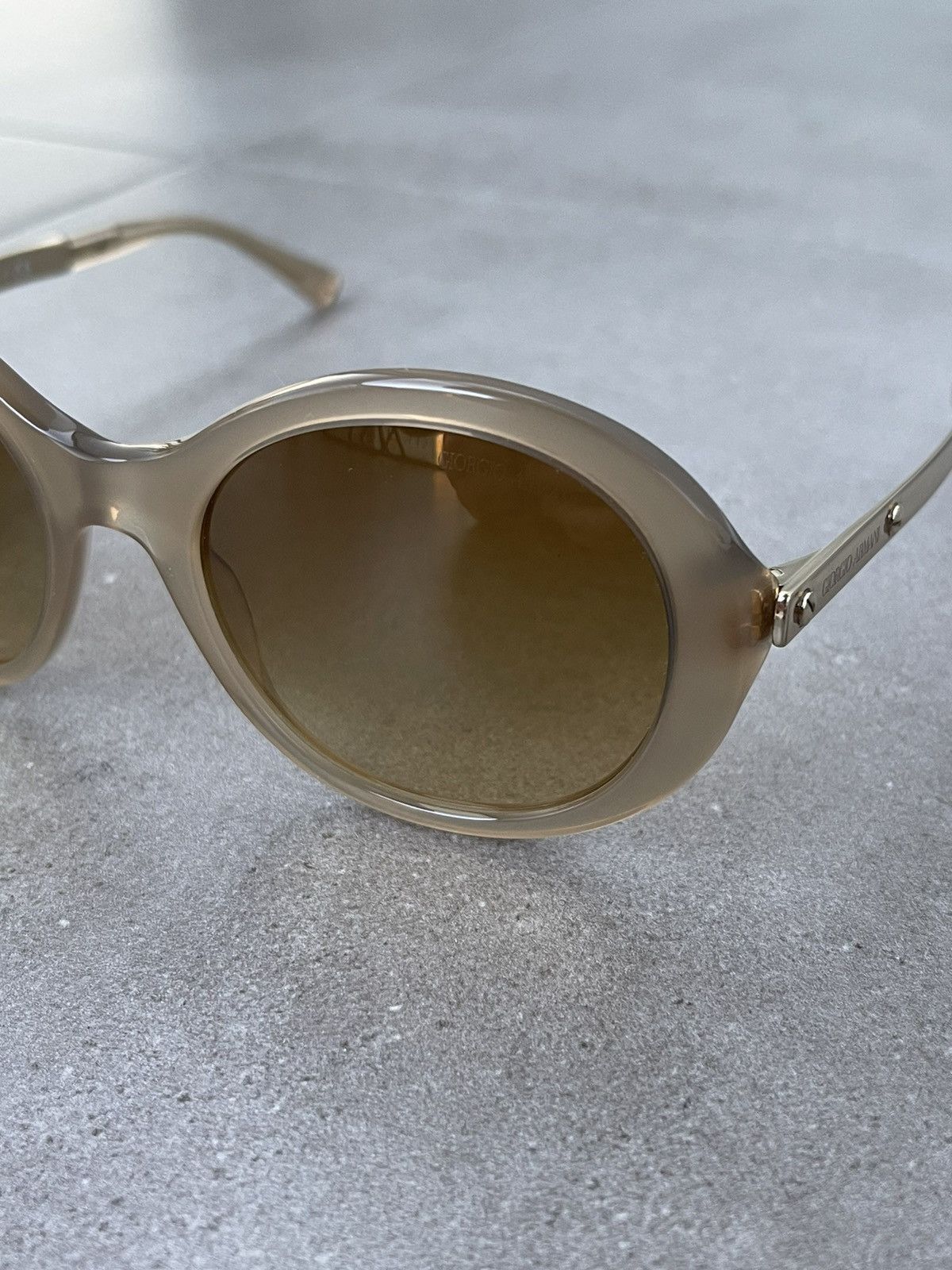Emporio Armani Giorgio Armani AR8012 5079/2L Cobain Gold Cream Sunglasses Size ONE SIZE - 1 Thumbnail
