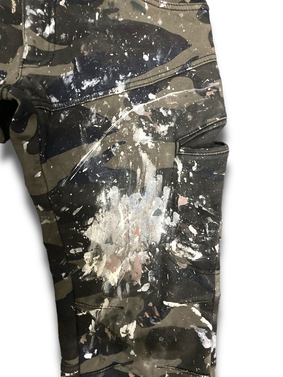 Japanese Brand Vintage Heavy Art Trashed Paint Cargo Size US 30 / EU 46 - 8 Thumbnail