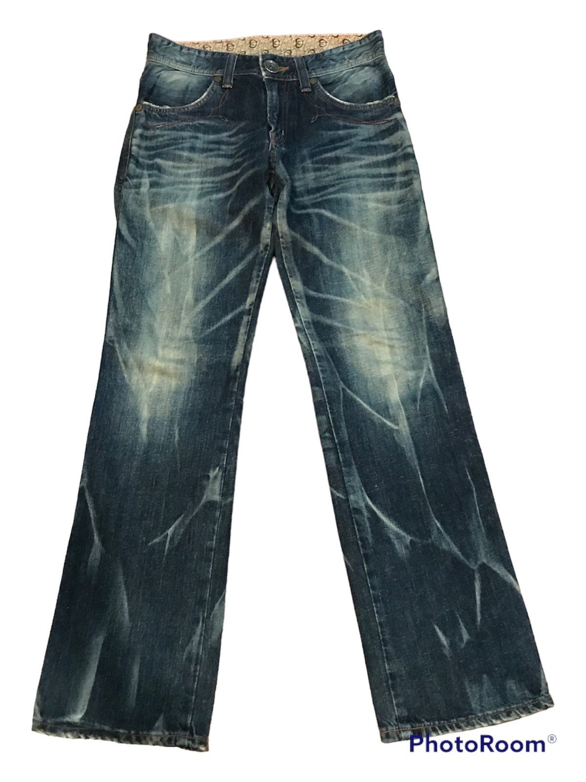 Edwin Flare jeans Edwin rare design Japan 🇯🇵 Size US 29 - 2 Thumbnail