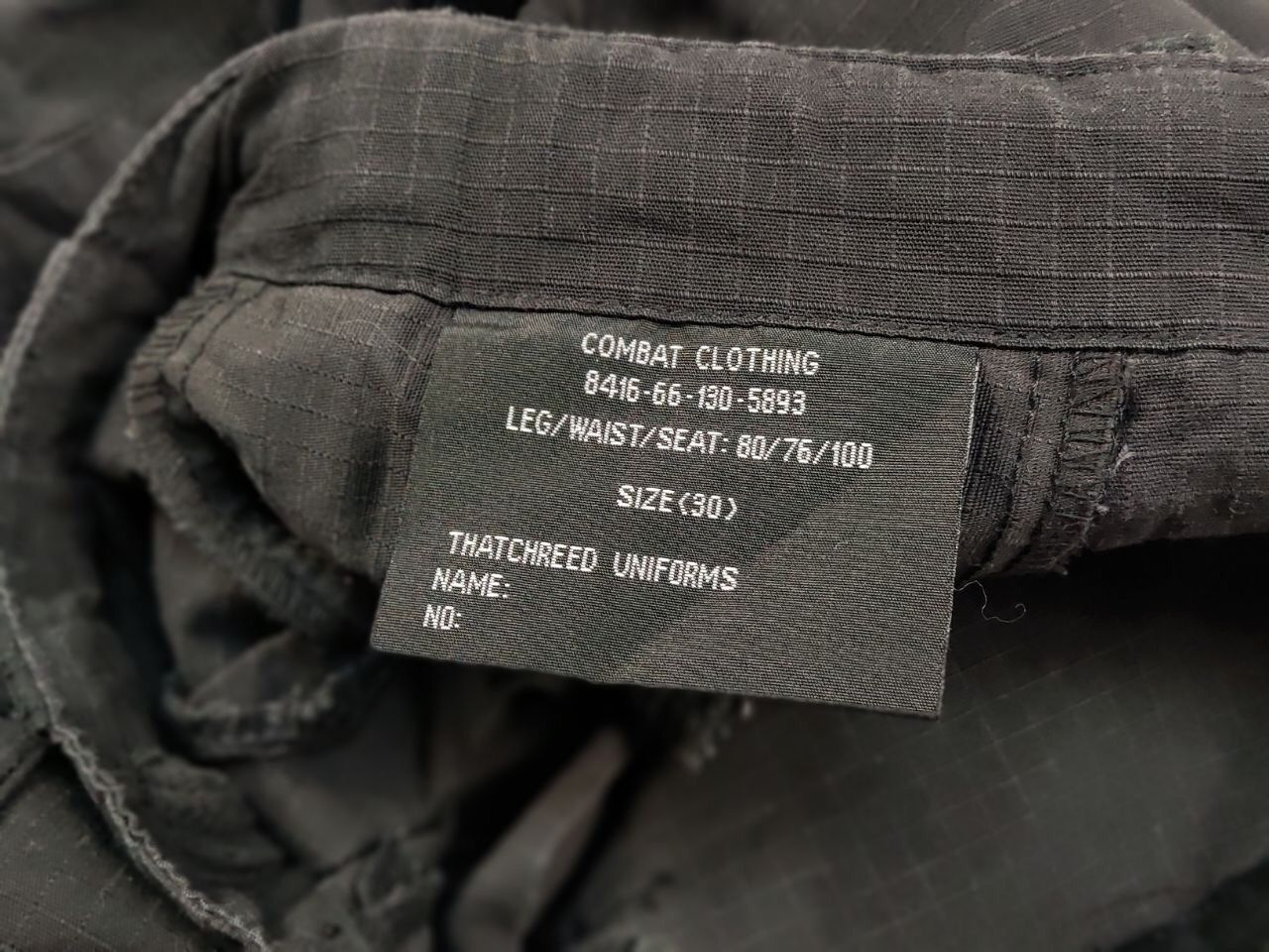 Japanese Brand Vintage Combat Clothing Black Ripstop Military Cargo Pants Size US 30 / EU 46 - 18 Thumbnail