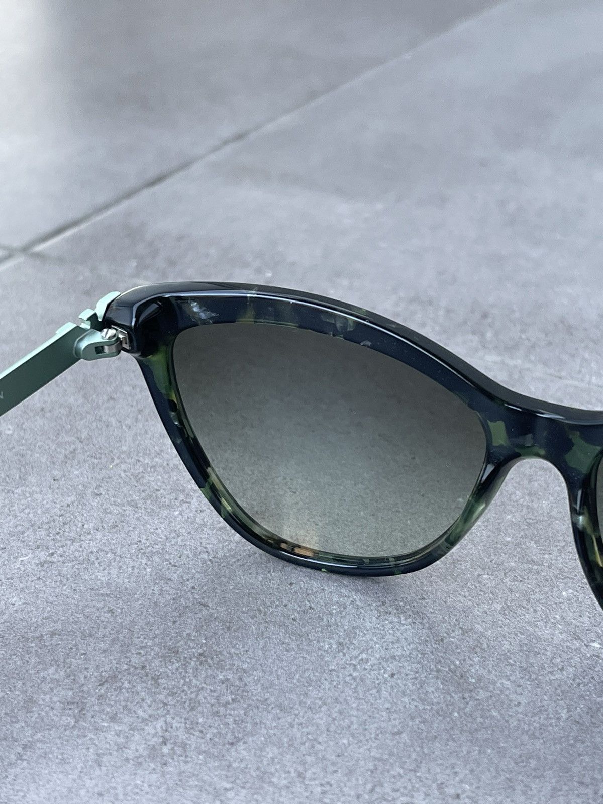 Emporio Armani Emporio Armani EA4030 5227/8E Marble Green Sunglasses Size ONE SIZE - 9 Thumbnail