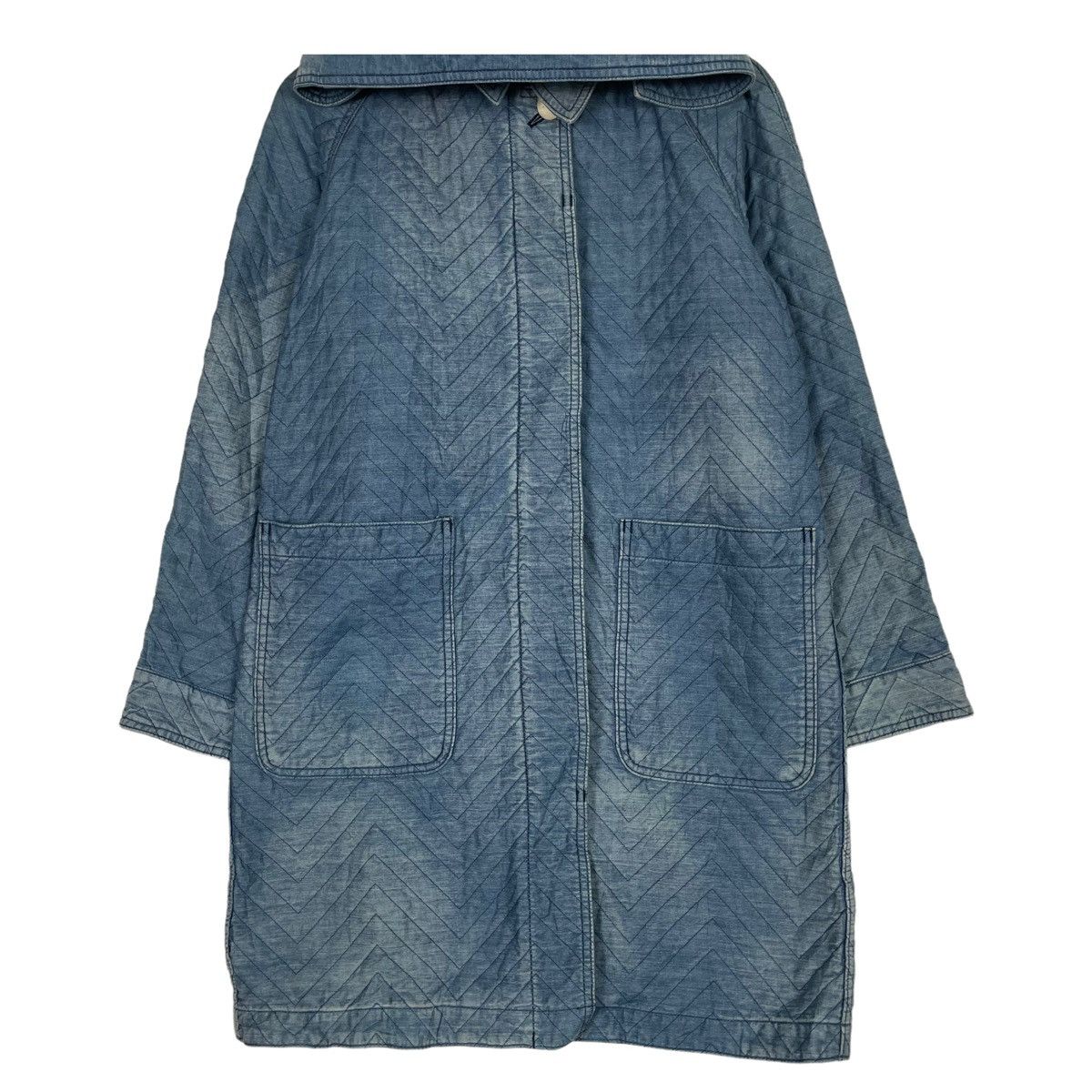 45rpm × Indigo × Japanese Brand 💥DAMA DYED DENIM HOODED PARKA JACKET Size US M / EU 48-50 / 2 - 5 Thumbnail