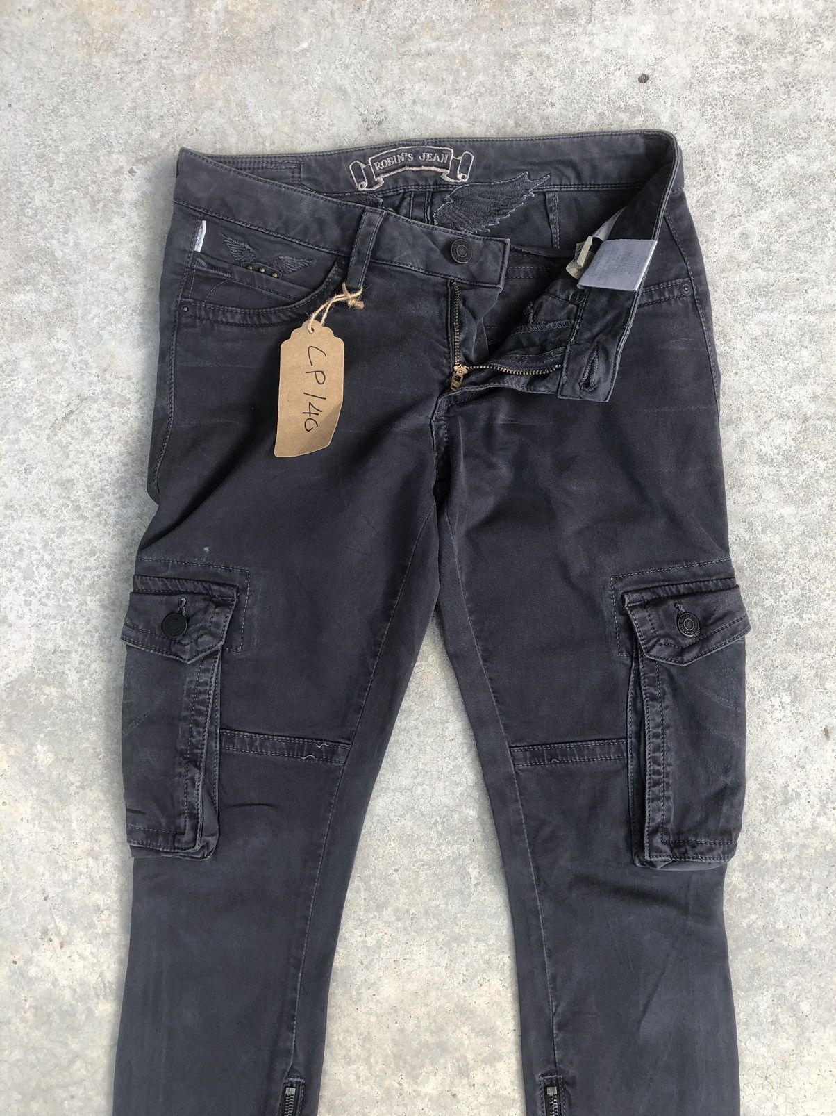 Robins Jeans Robin’s Cargo Pants Multipocket Chrome Heart Size US 27 - 3 Thumbnail