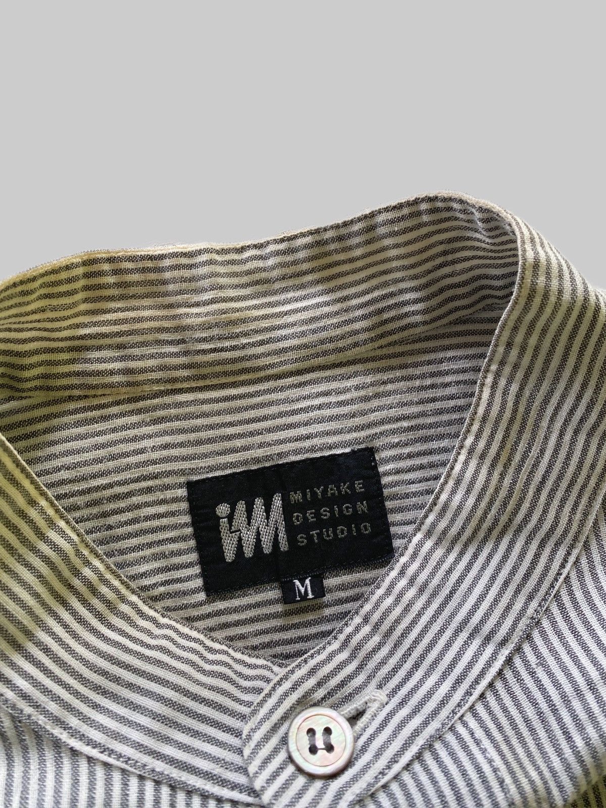Issey Miyake MiyakeDesignStudio MandarinCollar LinenShirt Size US L / EU 52-54 / 3 - 2 Thumbnail