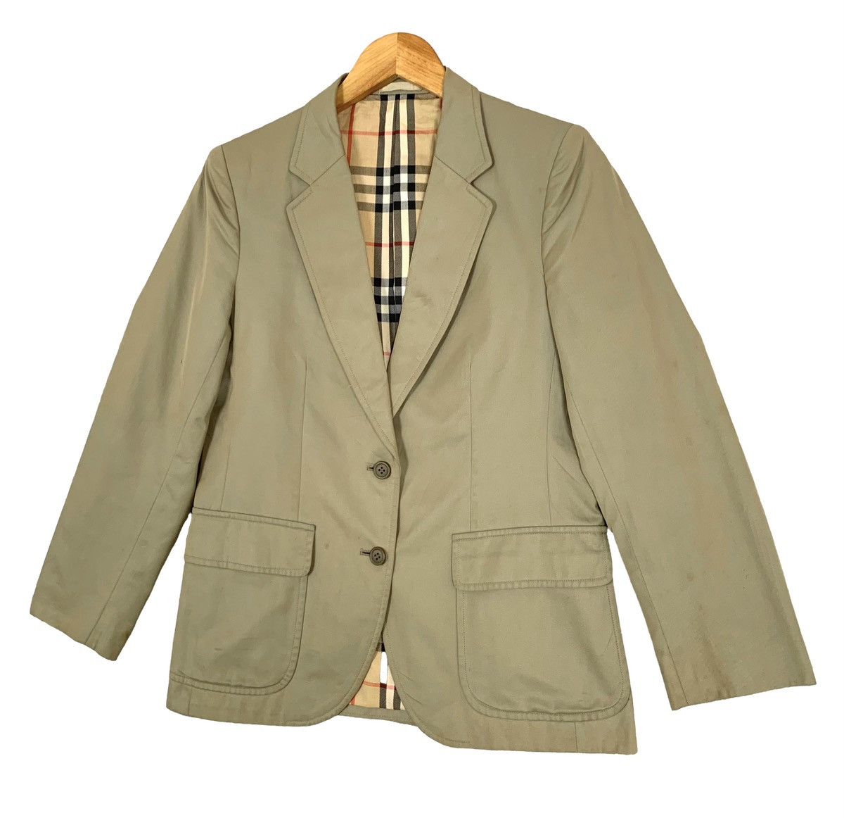 Burberry Vintage Burberry White Tags Nova Check Blazer Jacket Size US S / EU 44-46 / 1 - 4 Thumbnail