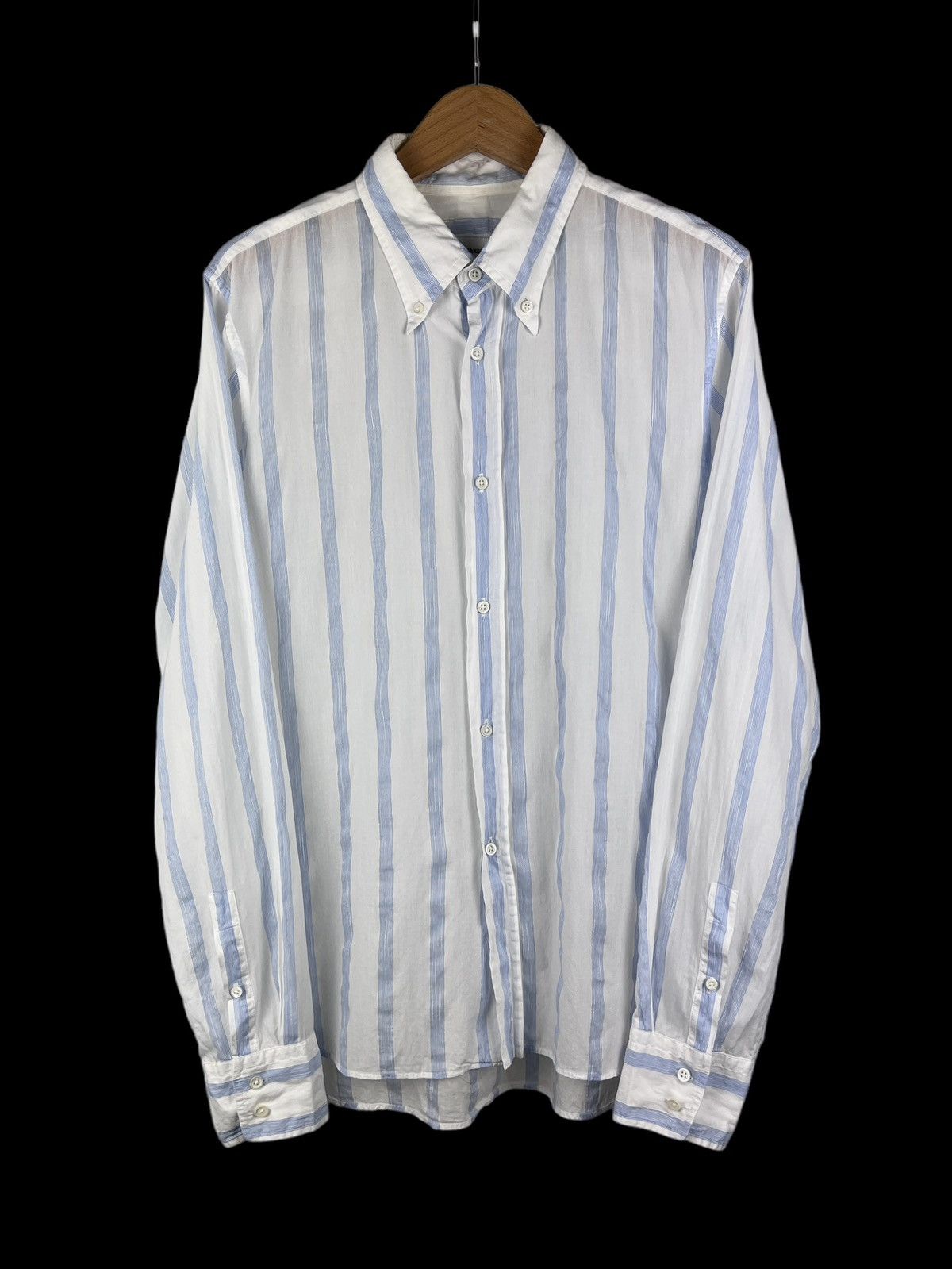 Jil Sander Jill Sander Stripes Button Up Shirt Size US S / EU 44-46 / 1 - 1 Thumbnail