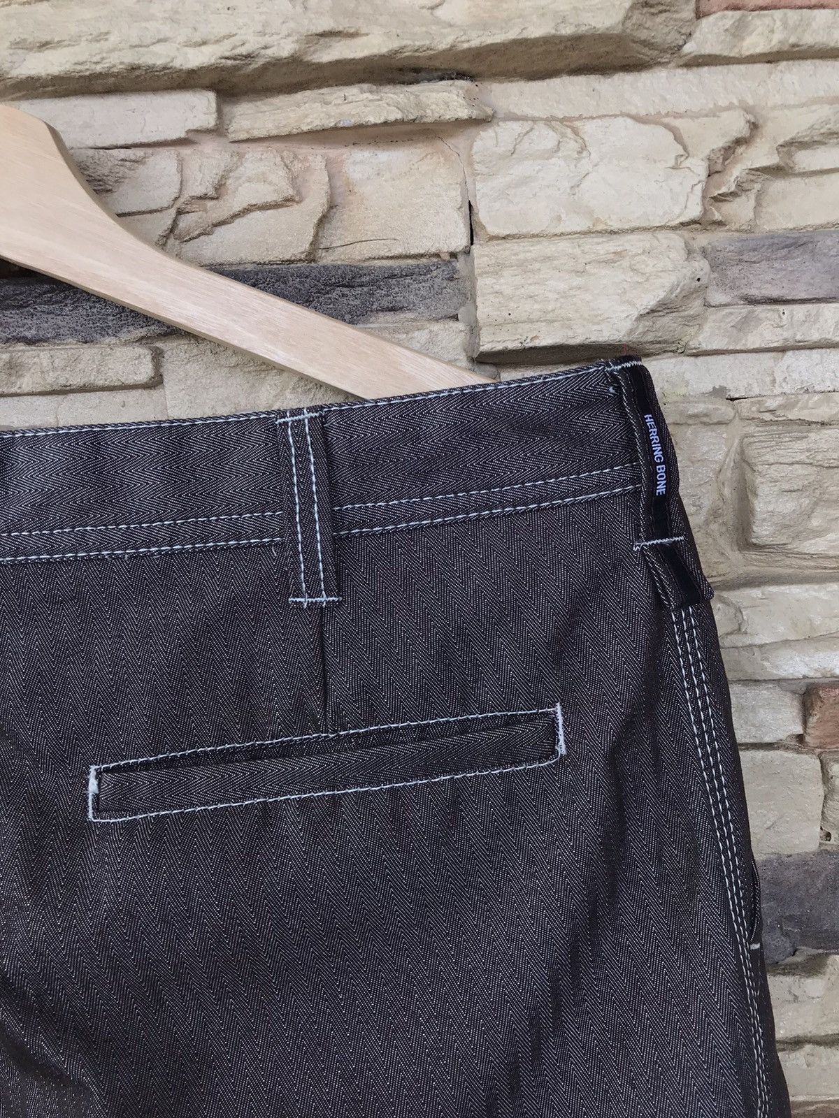 Vintage Vintage Herringbone Cargo Pants Size US 33 - 11 Thumbnail
