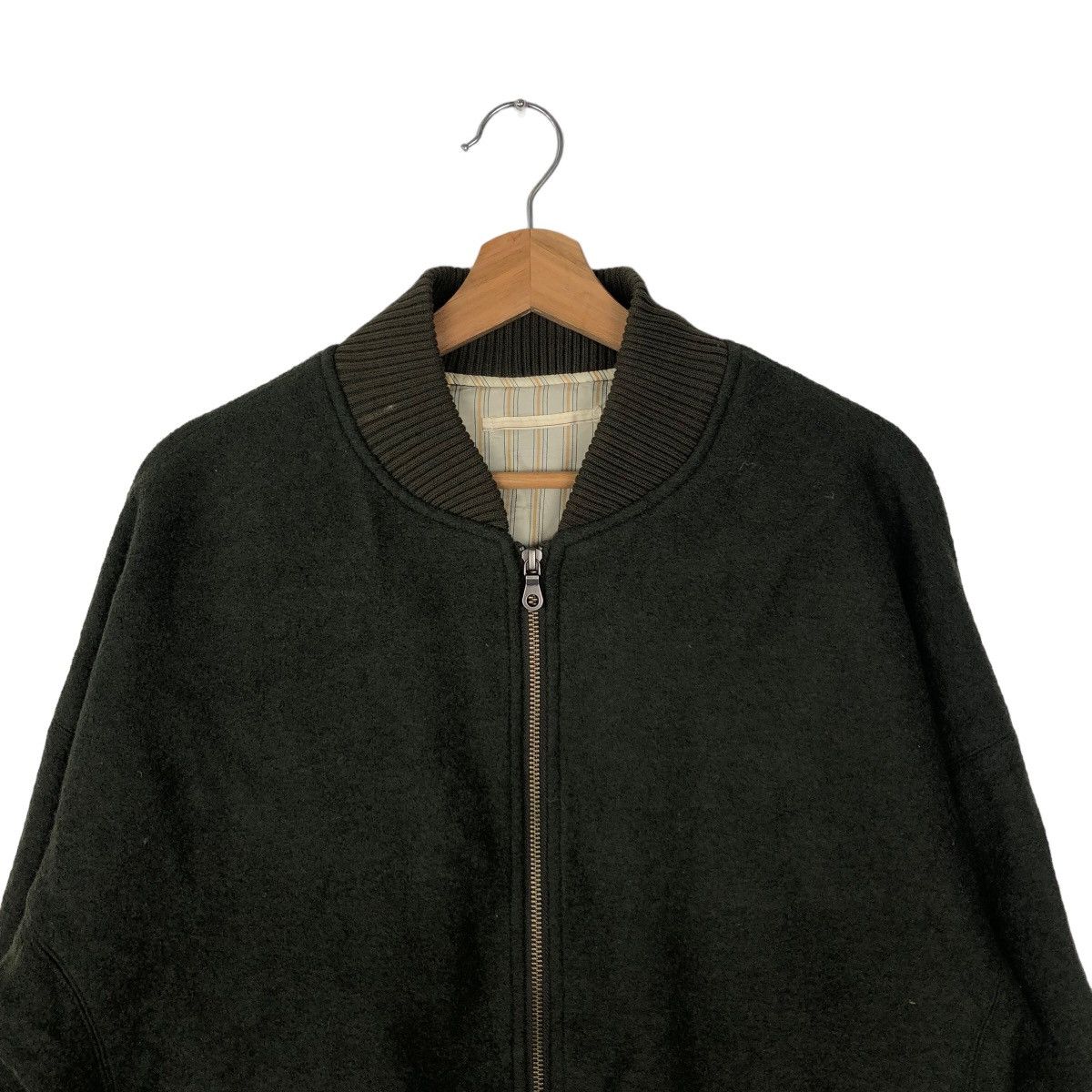 Japanese Brand VINTAGE WOOL BOMBER JACKET BOYCOTT JAPAN ISSEY MIYAKE Size US M / EU 48-50 / 2 - 2 Thumbnail