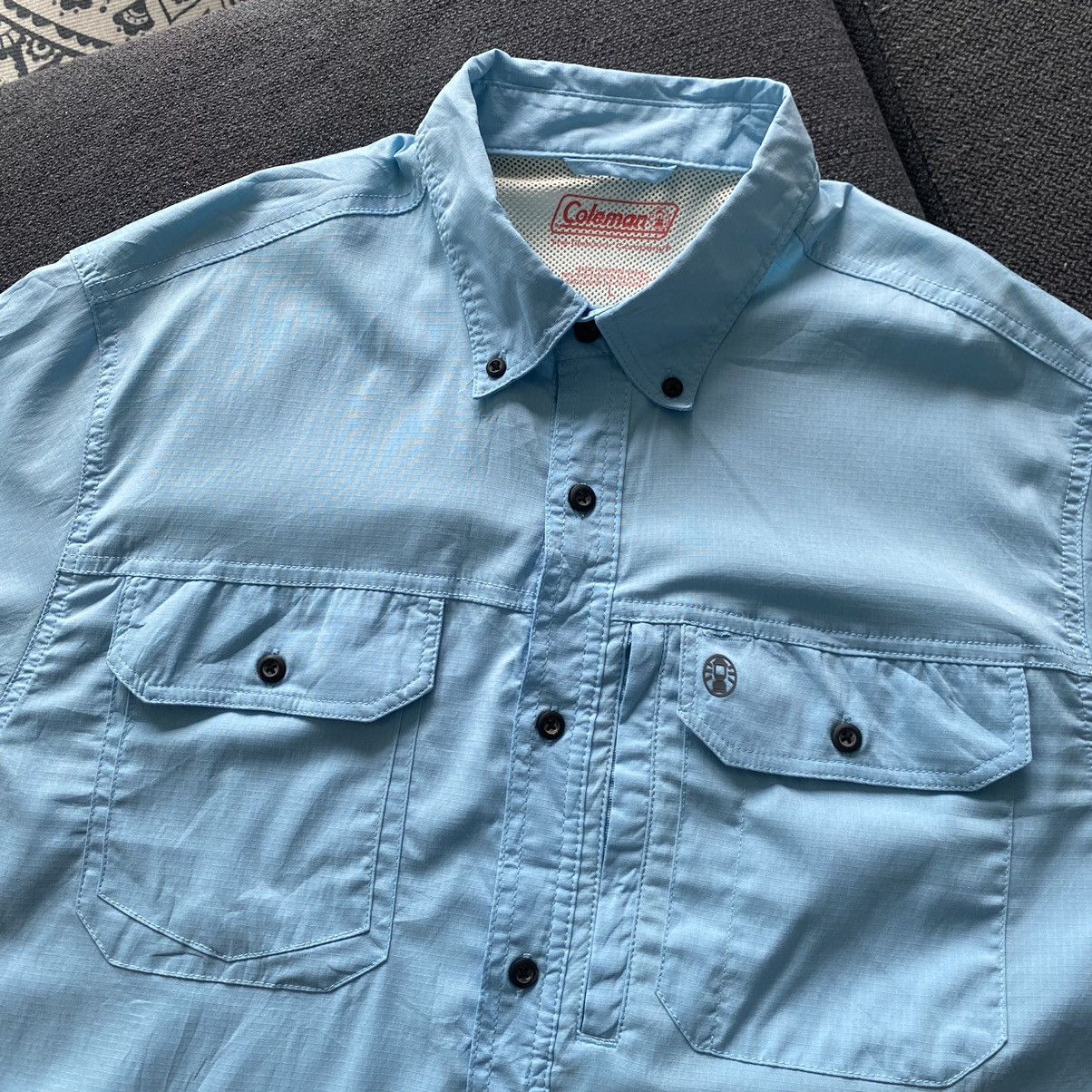 Coleman Coleman Outdoor Brand button up ERD GRUNGE THRASHED VINTAGE Size US L / EU 52-54 / 3 - 2 Thumbnail