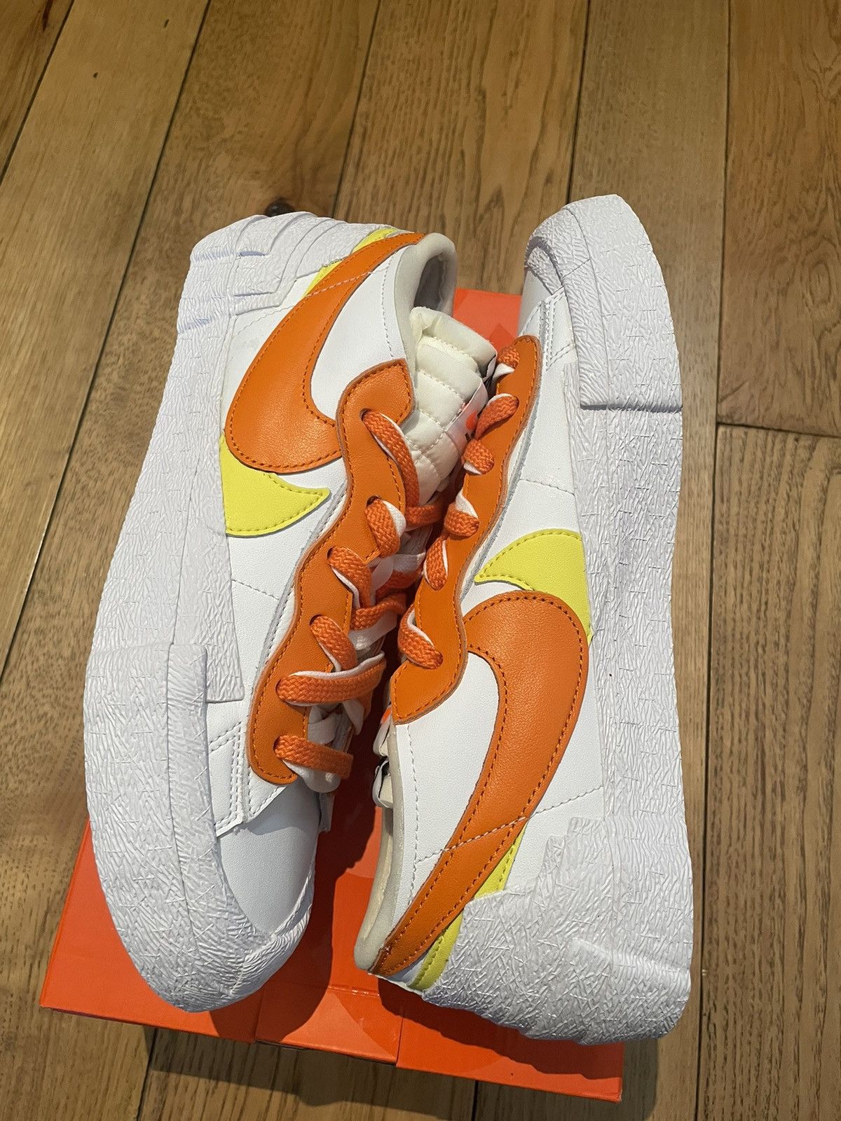 Nike × Sacai Nike Sacai Blazer Low Magma Orange Size US 9 / EU 42 - 3 Thumbnail