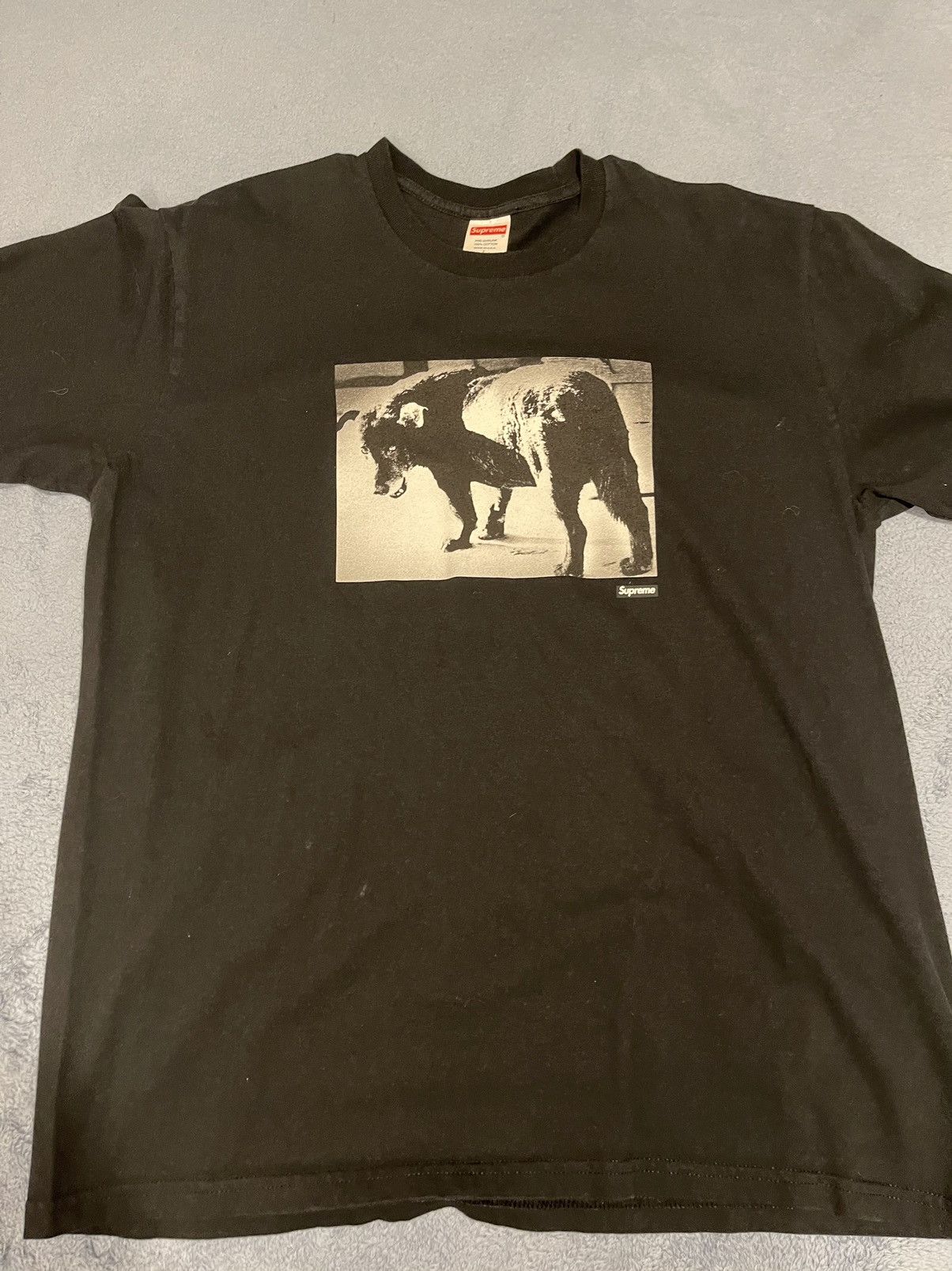 image of Supreme Daido Moriyama Dog Tee in Black, Men's (Size Large)