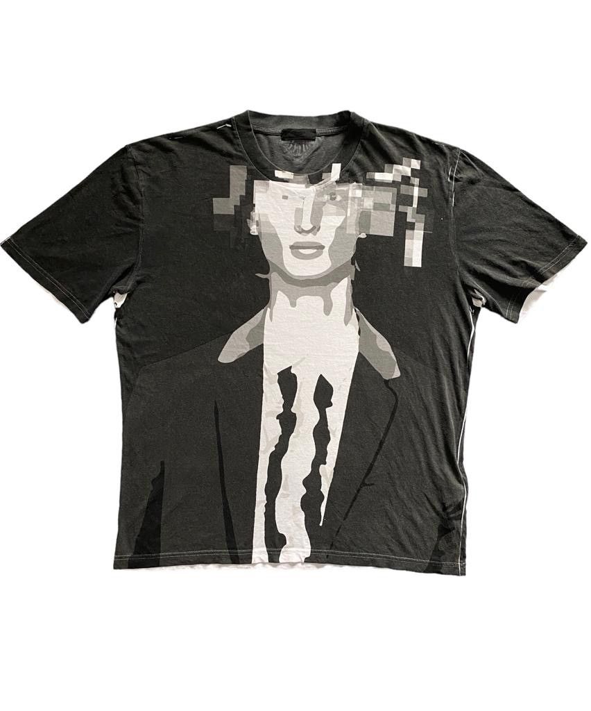 Prada Archive Prada overprint tee Size US XL / EU 56 / 4 - 2 Thumbnail